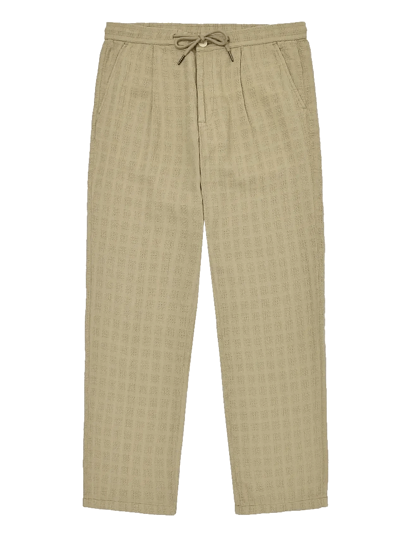 Knowledge Cotton Apparel - Fig loose structure pants - casual bukser - twill - 1