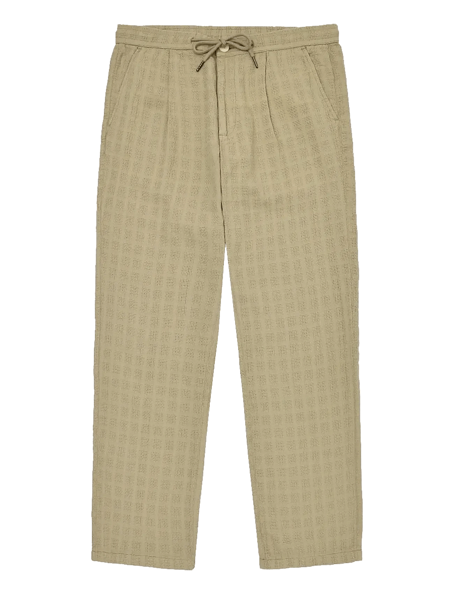 Knowledge Cotton Apparel - Fig loose structure pants - casual - twill - 1