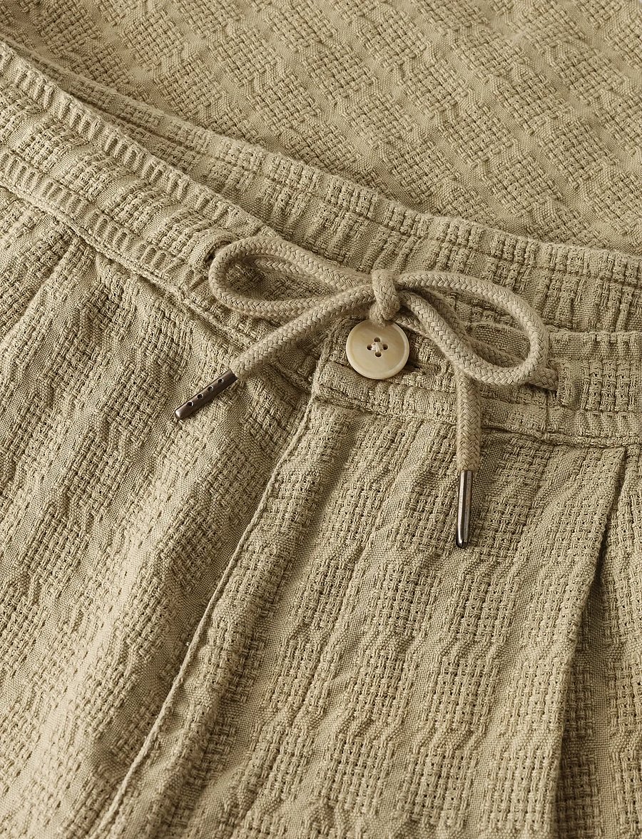 Knowledge Cotton Apparel - Fig loose structure pants - casual - twill - 3