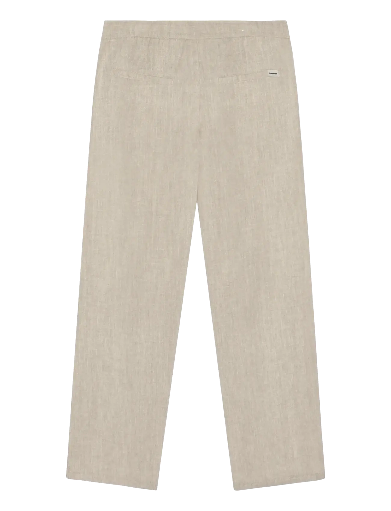 Knowledge Cotton Apparel - Fig loose linen-mix pants - leinenhosen - light feather gray - 1