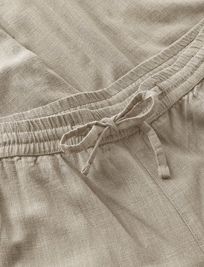 Knowledge Cotton Apparel - Fig loose linen-mix pants - lininės kelnės - light feather gray - 2