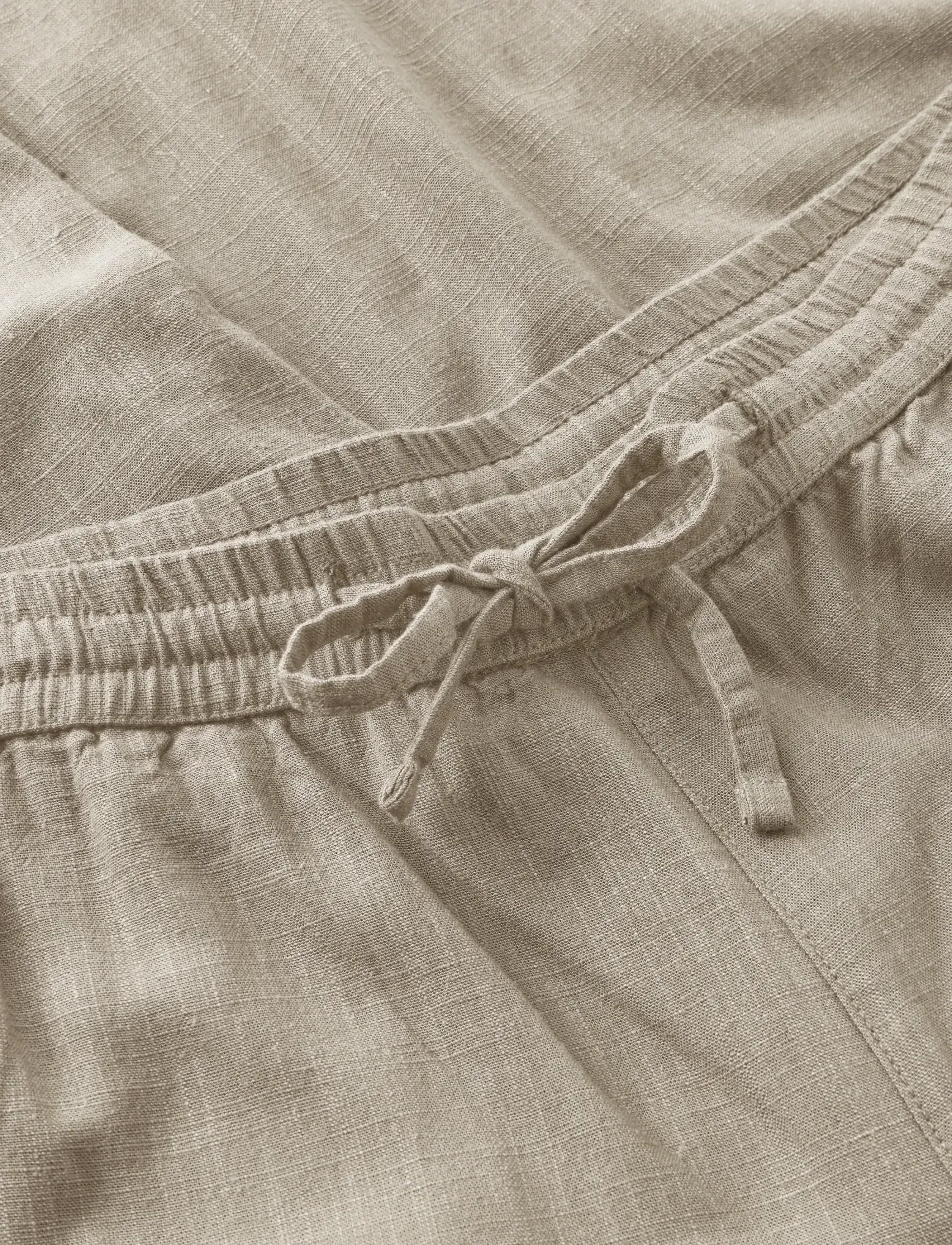 Knowledge Cotton Apparel - Fig loose linen-mix pants - leinenhosen - light feather gray - 2