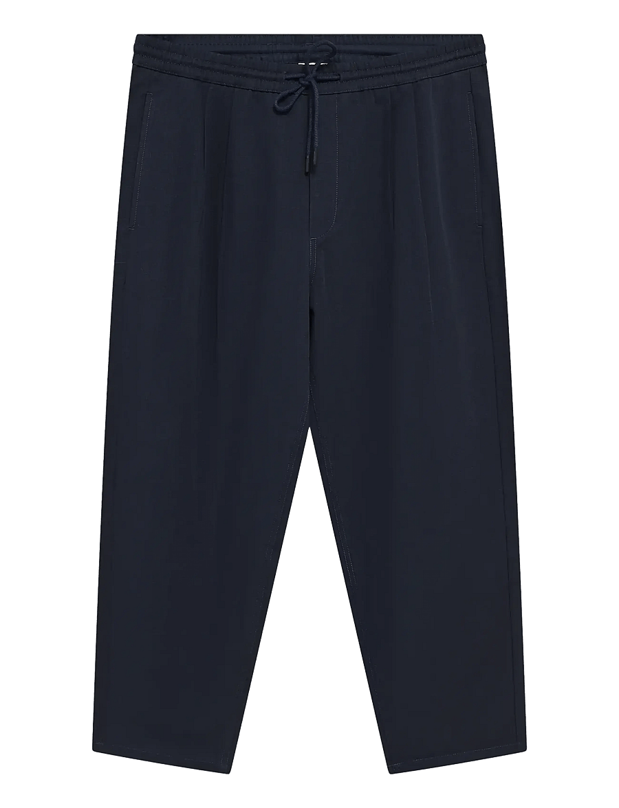 Knowledge Cotton Apparel - Ozone relaxed ripstop pant - freizeithosen - night sky - 0