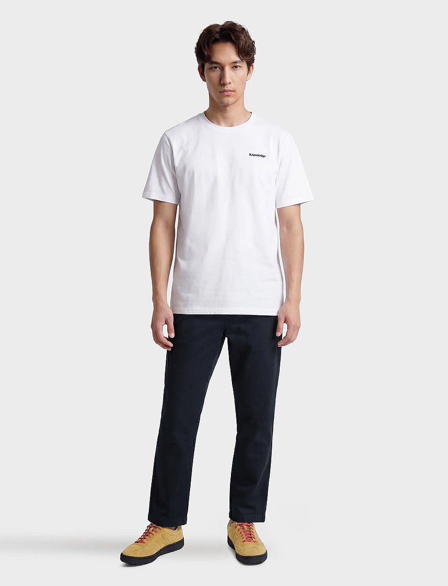 Knowledge Cotton Apparel - Comet comfort core twill pants - casual bukser - total eclipse - 0