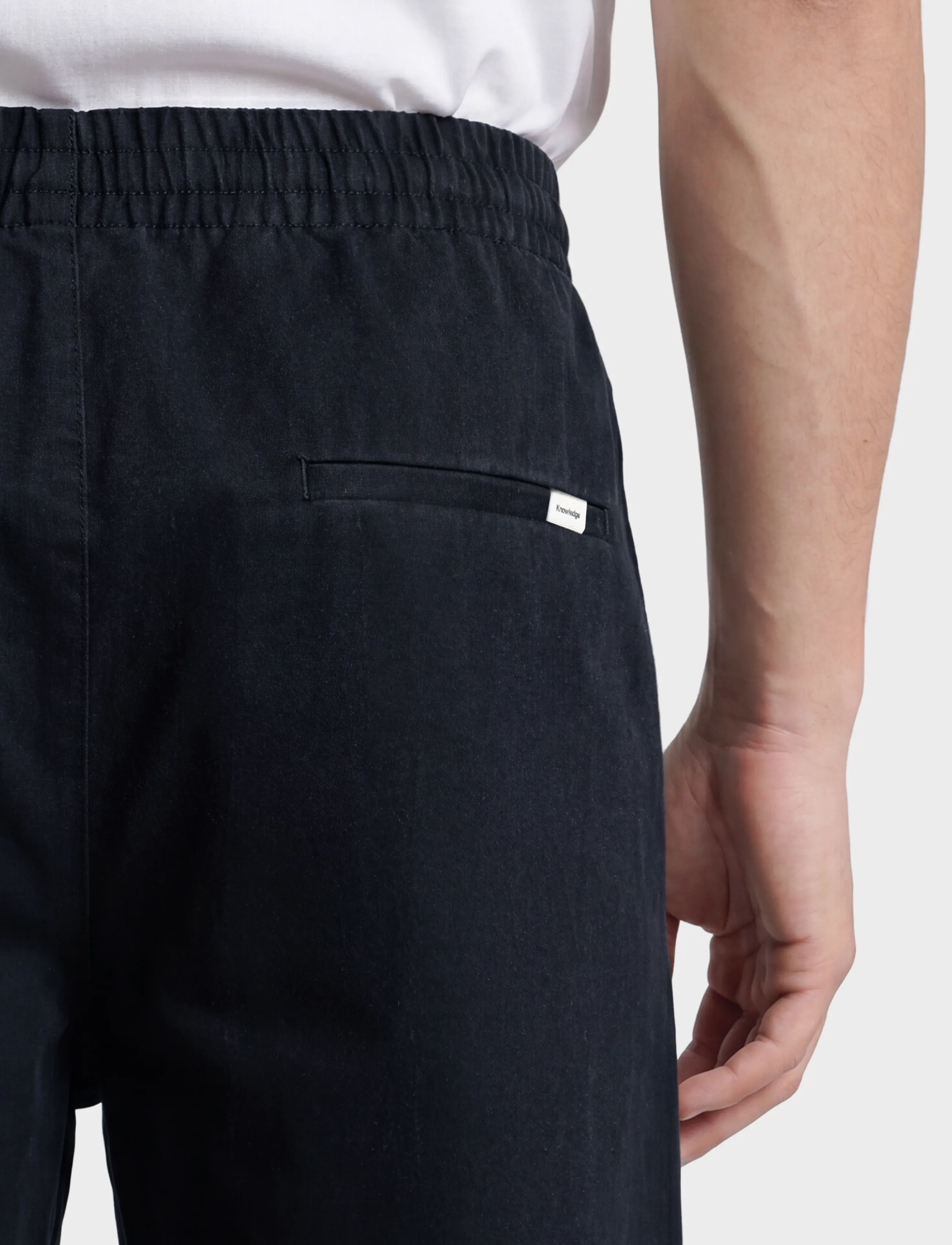 Knowledge Cotton Apparel - Comet comfort core twill pants - casual bukser - total eclipse - 2