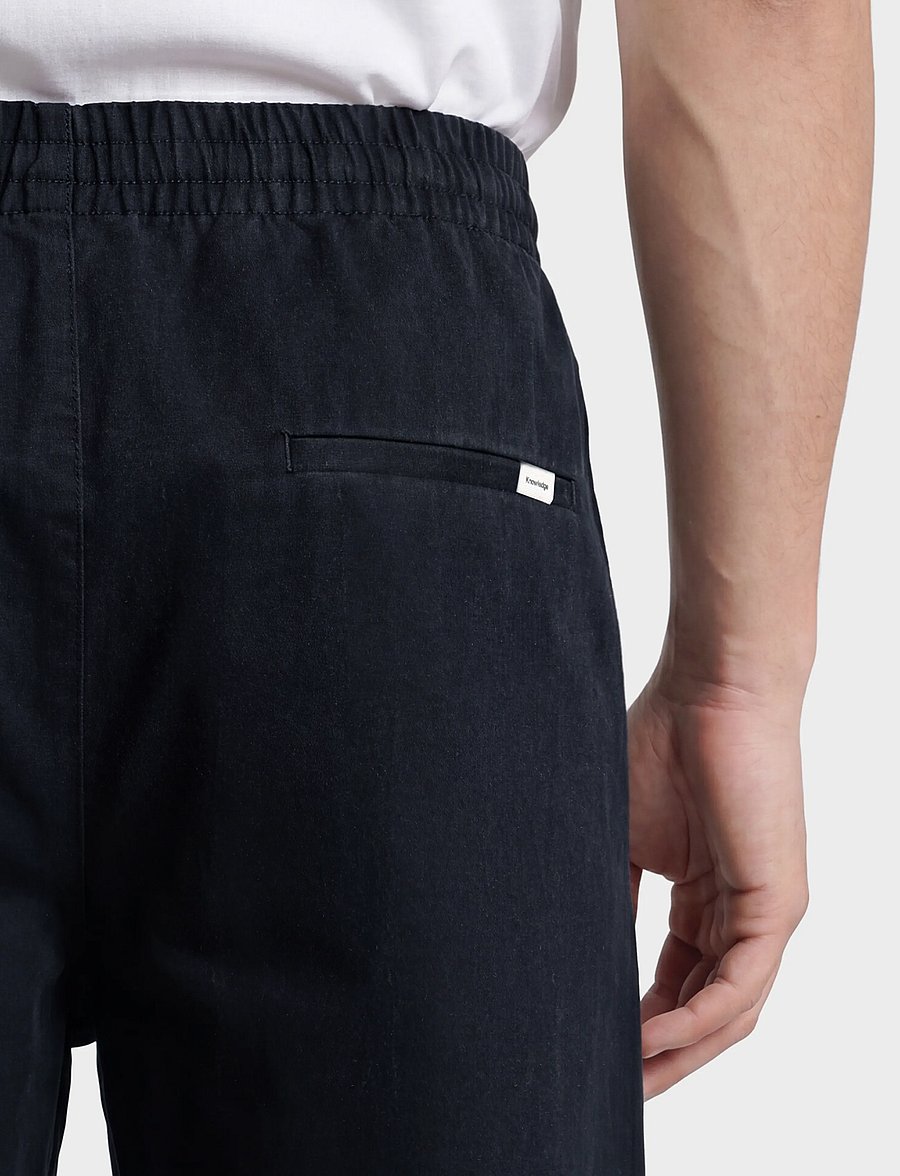 Knowledge Cotton Apparel - Comet comfort core twill pants - casual bukser - total eclipse - 2