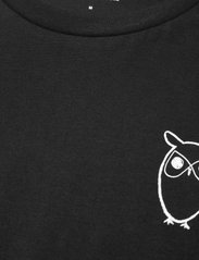 Knowledge Cotton Apparel - Owl chest tee - GOTS/Vegan - t-shirts - black jet - 3