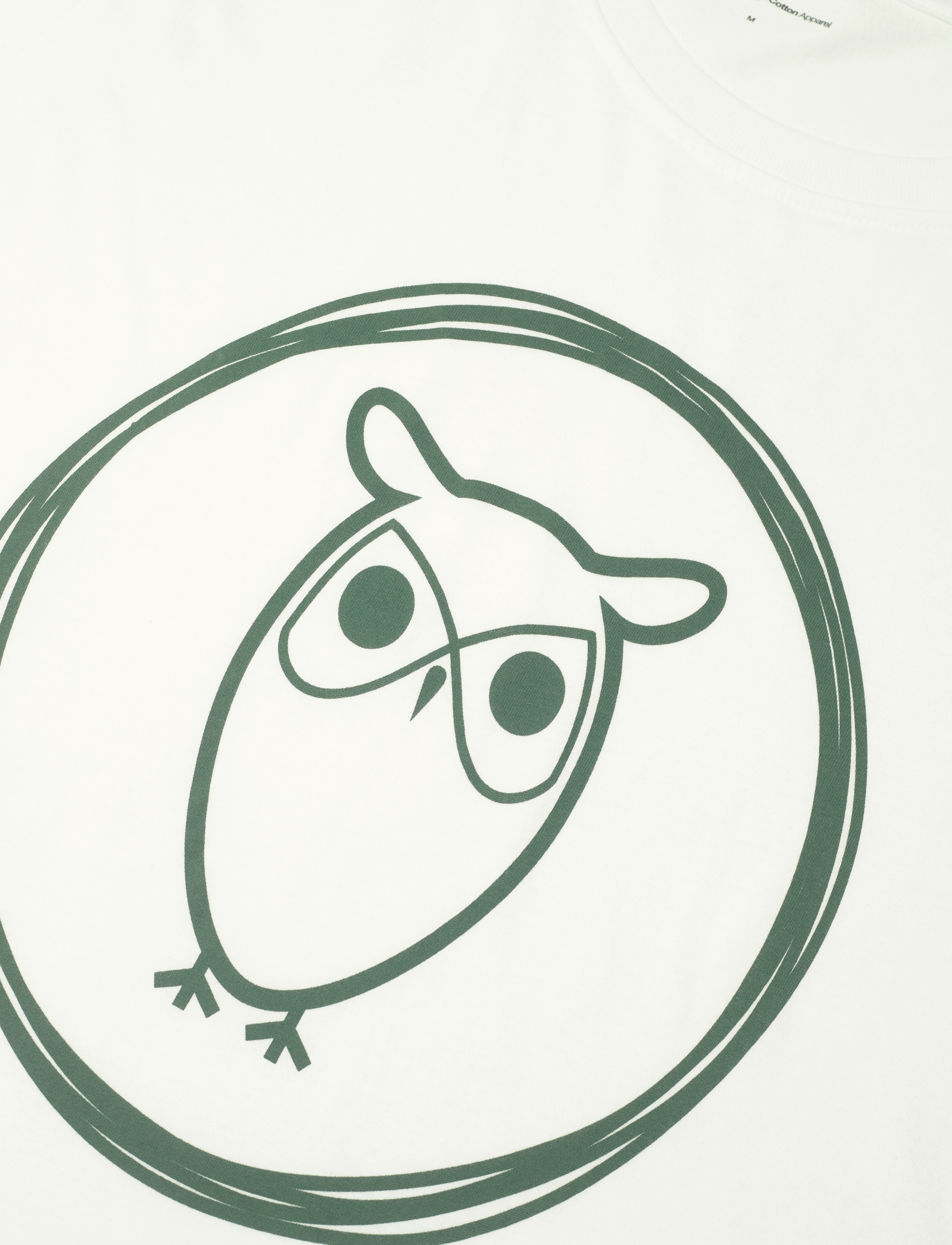 Knowledge Cotton Apparel - Owl t-shirt - GOTS/Vegan - bright white - 3