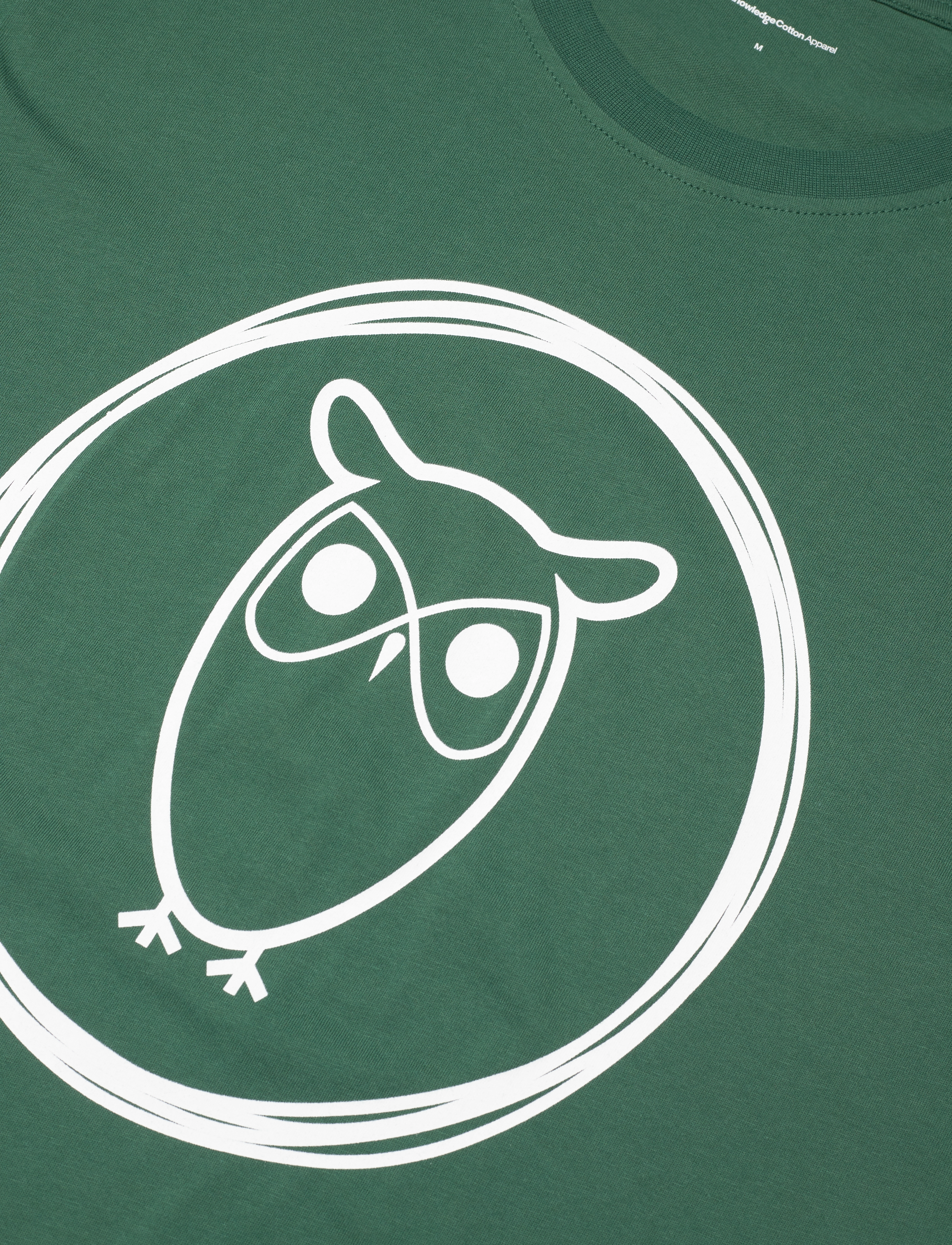 Knowledge Cotton Apparel - Owl t-shirt - GOTS/Vegan - trekking green - 4