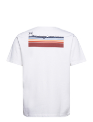 Knowledge Cotton Apparel - Regular fit Knowledge back print t- - lyhythihaiset - bright white - 3