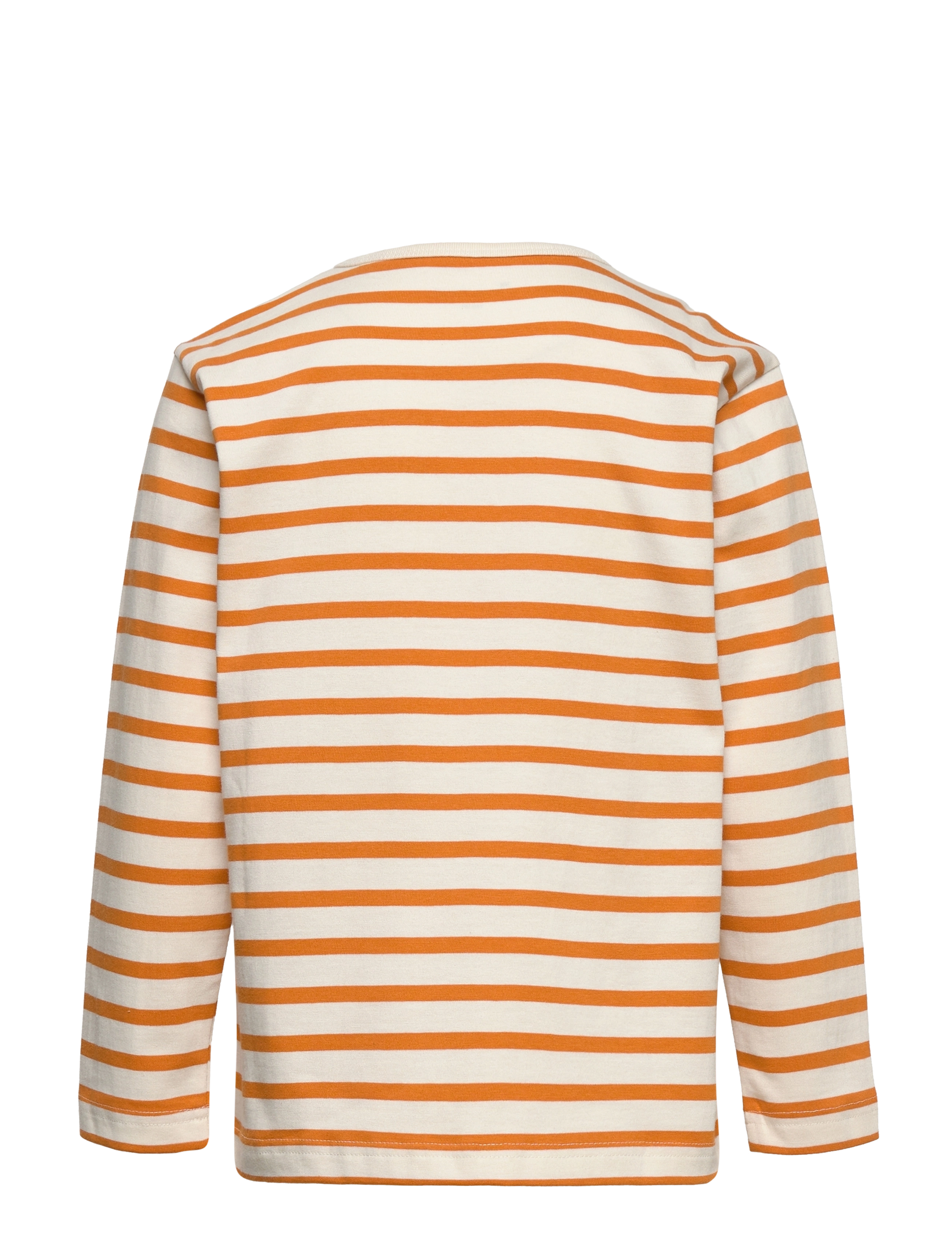 Knowledge Cotton Apparel - Boxed fit striped long sleeve t-shi - desert sun - 1