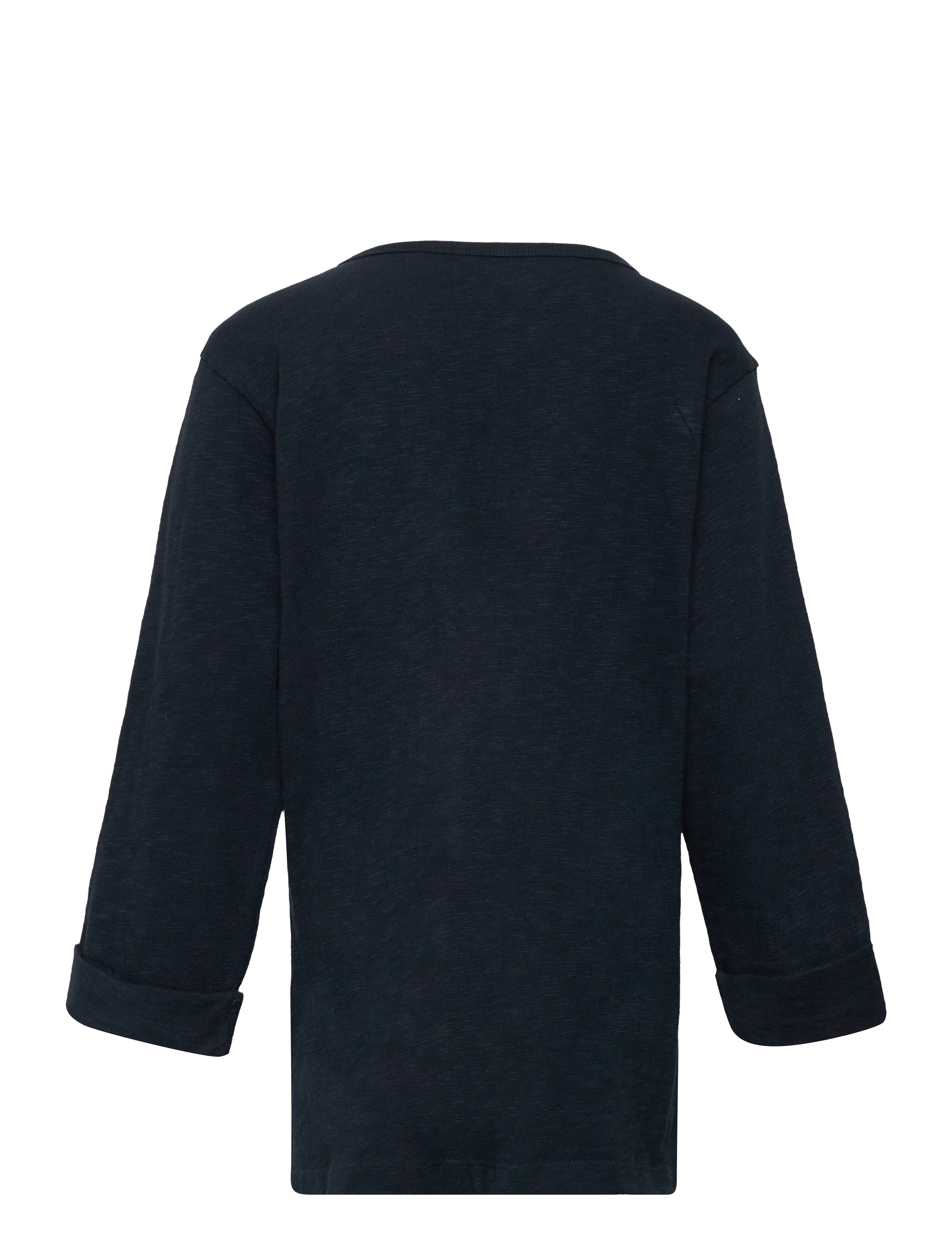 Knowledge Cotton Apparel - Boxed slub long sleeve with pocket - total eclipse - 1