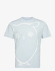 Knowledge Cotton Apparel - AOP owl tee - GOTS/Vegan - t-shirts - skyway - 0