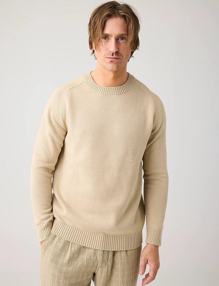 Knowledge Cotton Apparel - Crew neck sweater - rund hals - light feather gray - 0
