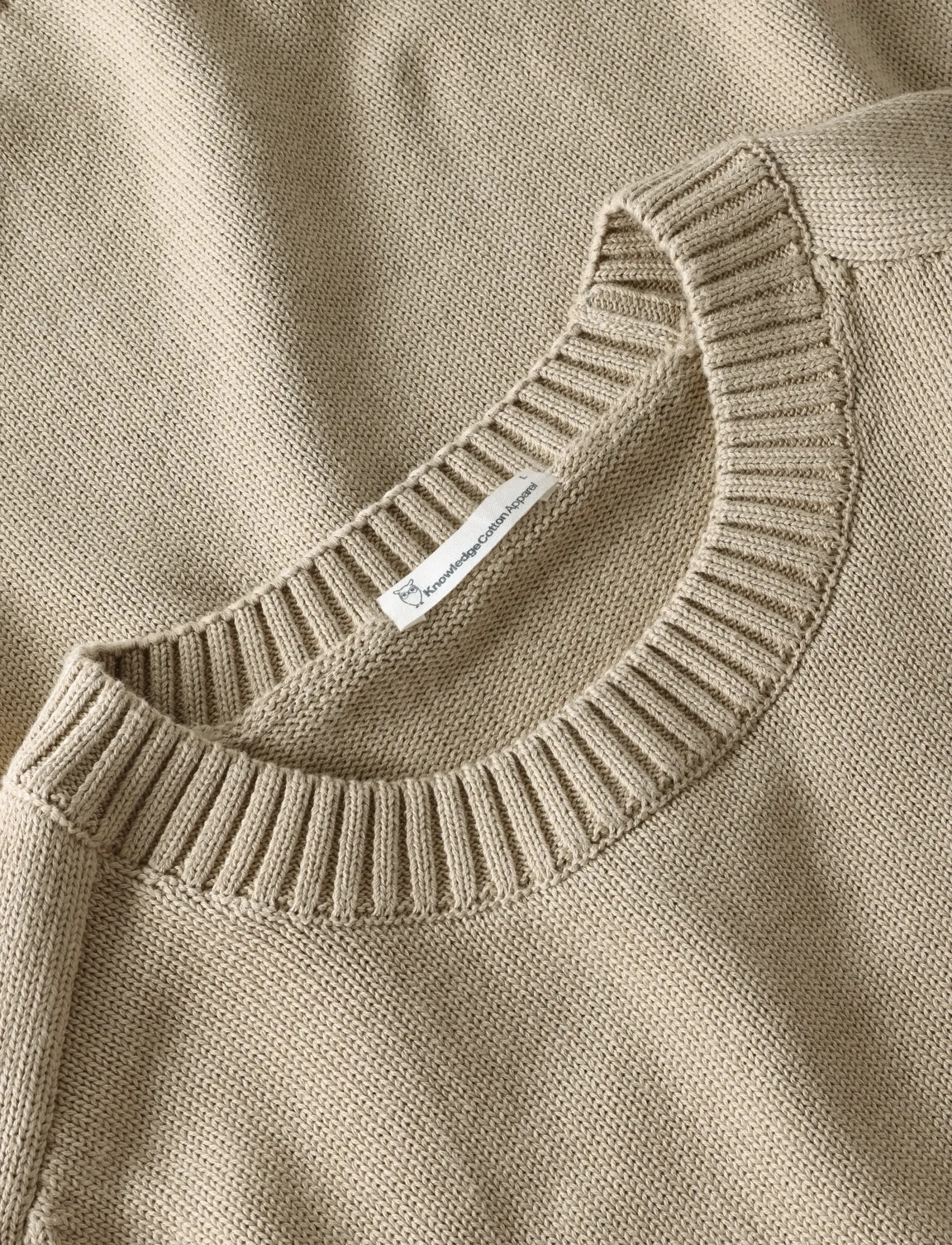 Knowledge Cotton Apparel - Crew neck sweater - Ümmarguse kaelusega kudumid - light feather gray - 3