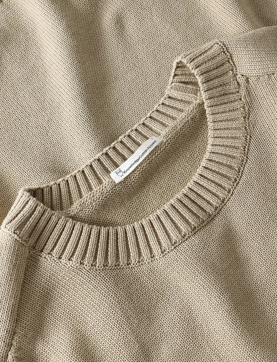 Knowledge Cotton Apparel - Crew neck sweater - rund hals - light feather gray - 3