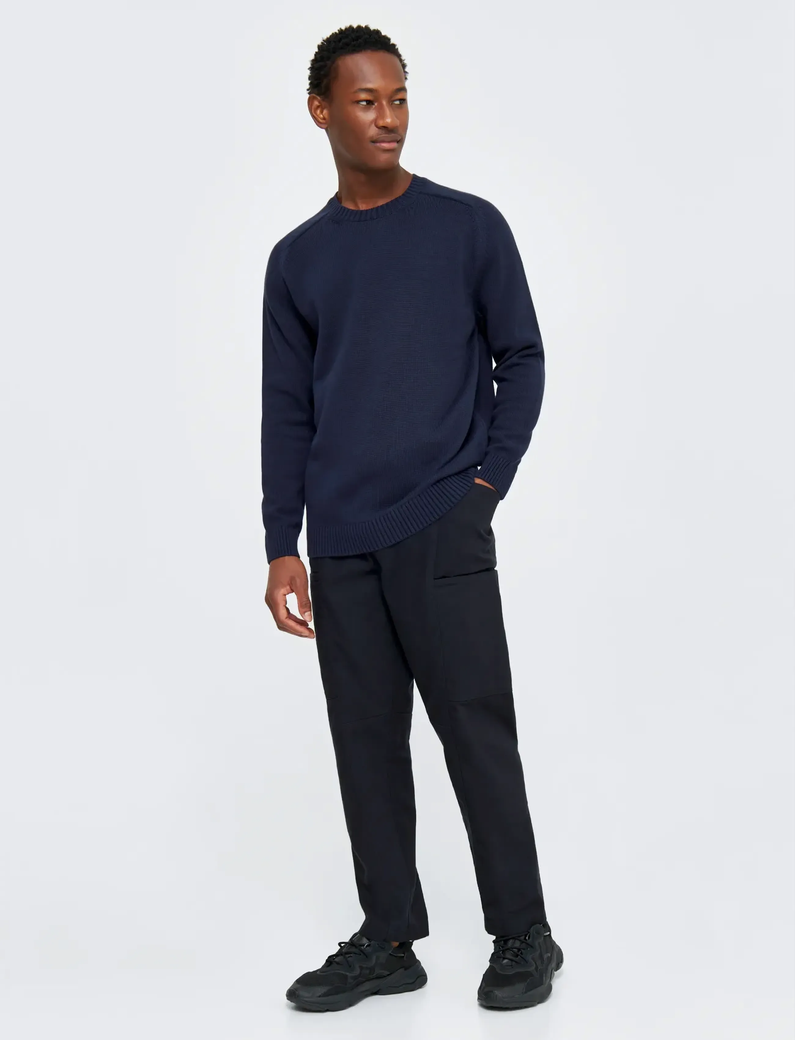 Knowledge Cotton Apparel - Crew neck sweater - Ümmarguse kaelusega kudumid - night sky - 3
