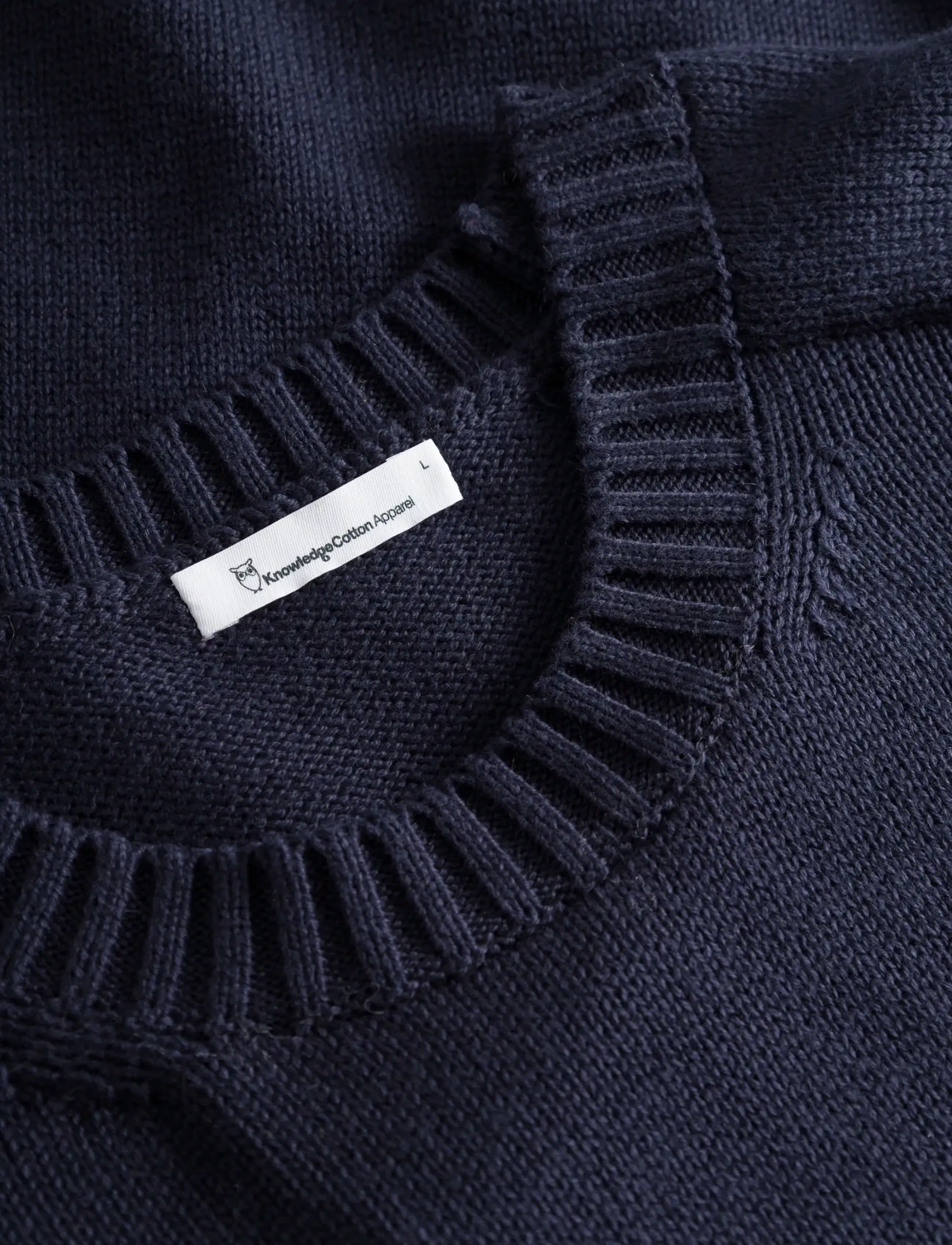 Knowledge Cotton Apparel - Crew neck sweater - Ümmarguse kaelusega kudumid - night sky - 4