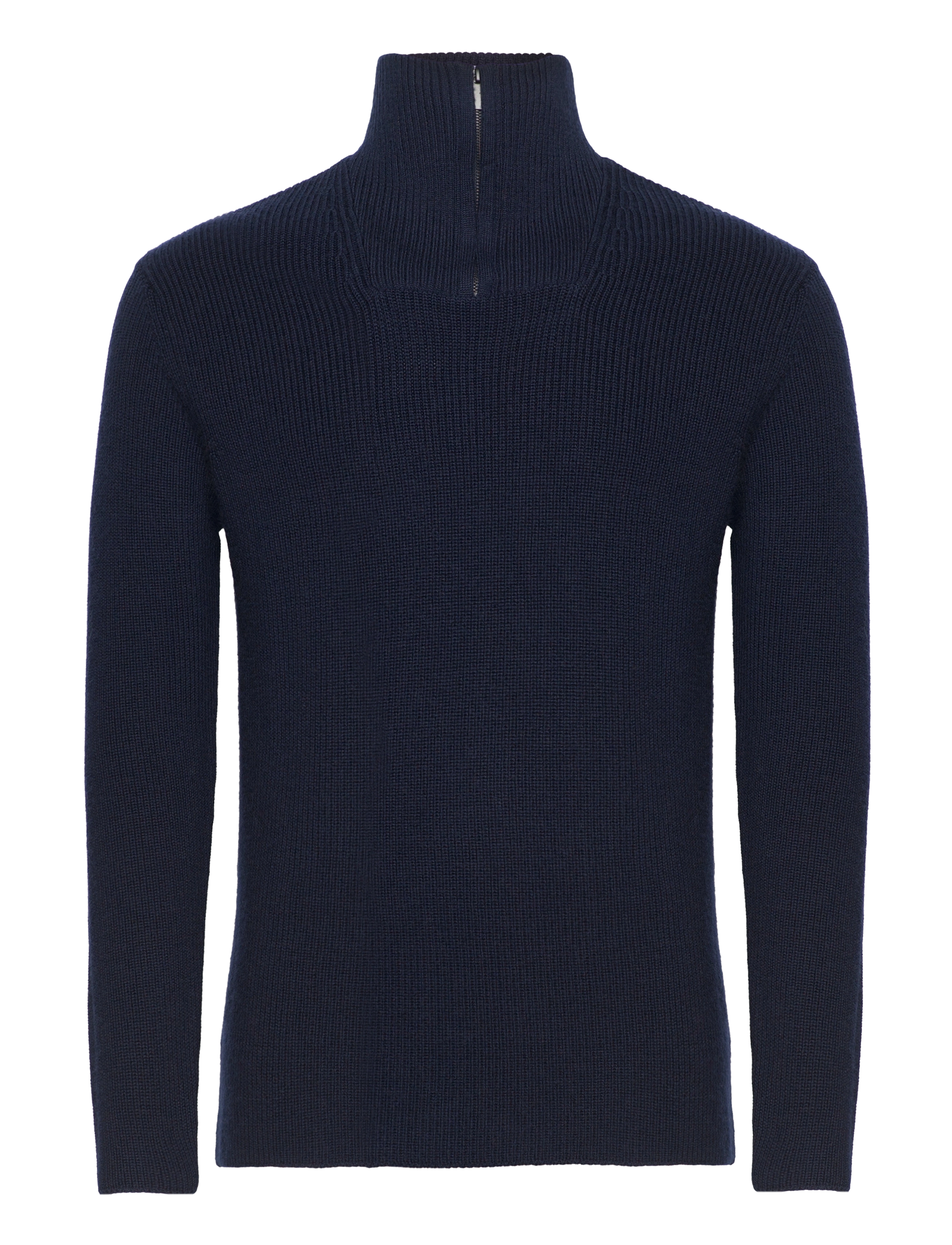 Knowledge Cotton Apparel Merino half zip sweater - Achetez par style - TOTAL ECLIPSE / navy