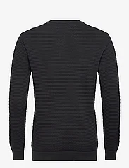 Knowledge Cotton Apparel - VAGN regular bubble knit crew neck - megztiniai su apvalios formos apykakle - black jet - 1