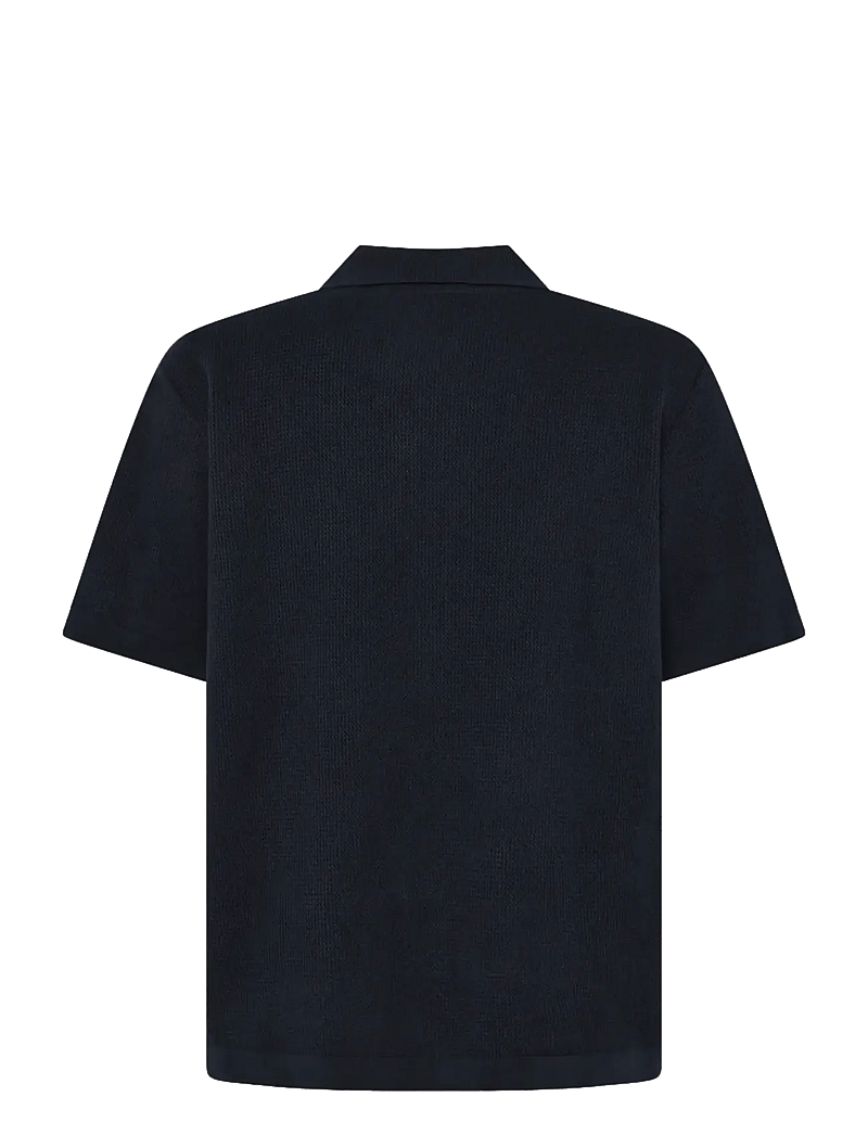 Knowledge Cotton Apparel - Regular knit shirt - kortärmade skjortor - night sky - 1