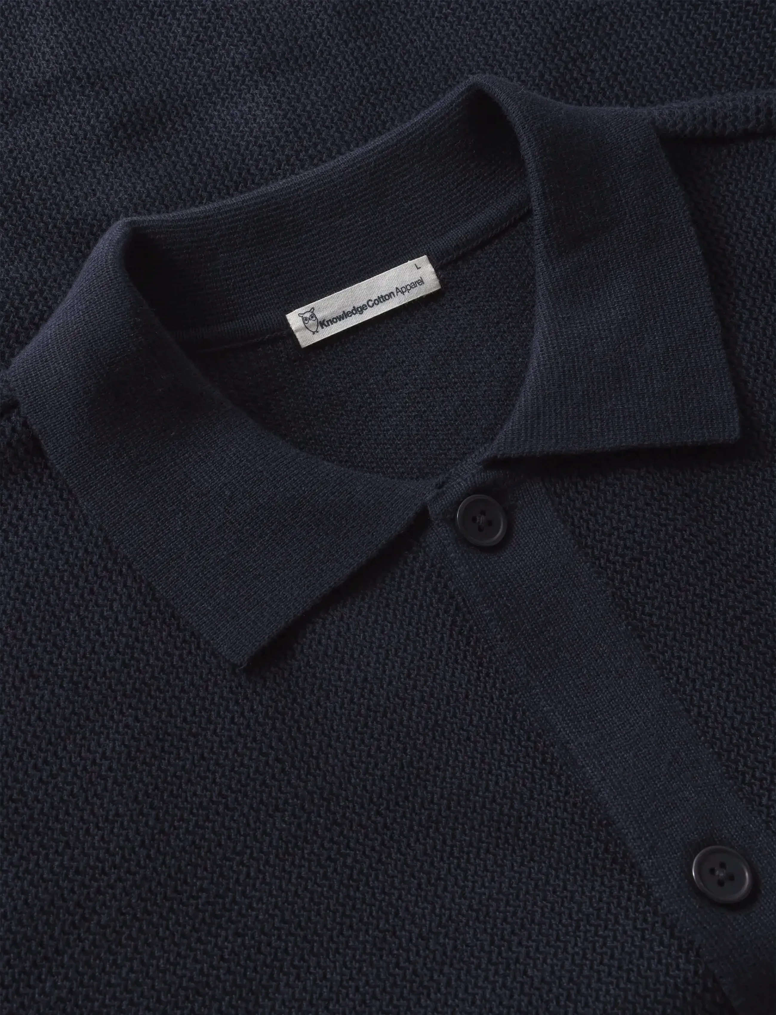 Knowledge Cotton Apparel - Regular knit shirt - kortærmede t-shirts - night sky - 2