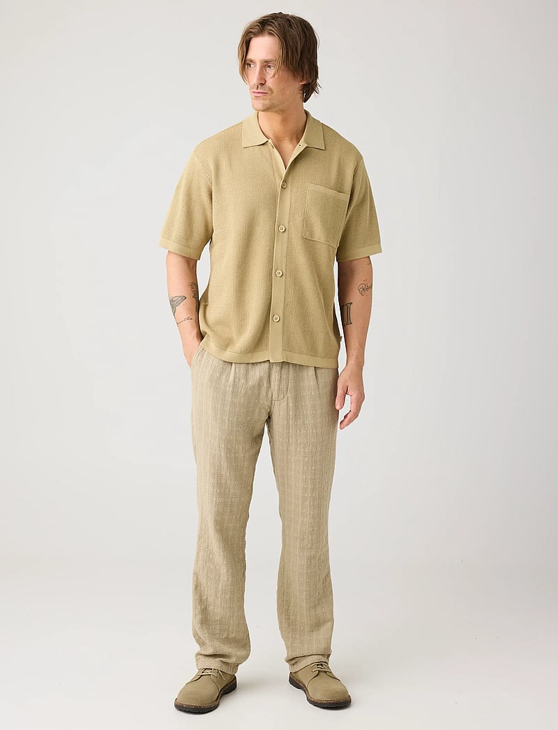 Knowledge Cotton Apparel - Regular knit shirt - kortärmade skjortor - twill - 3