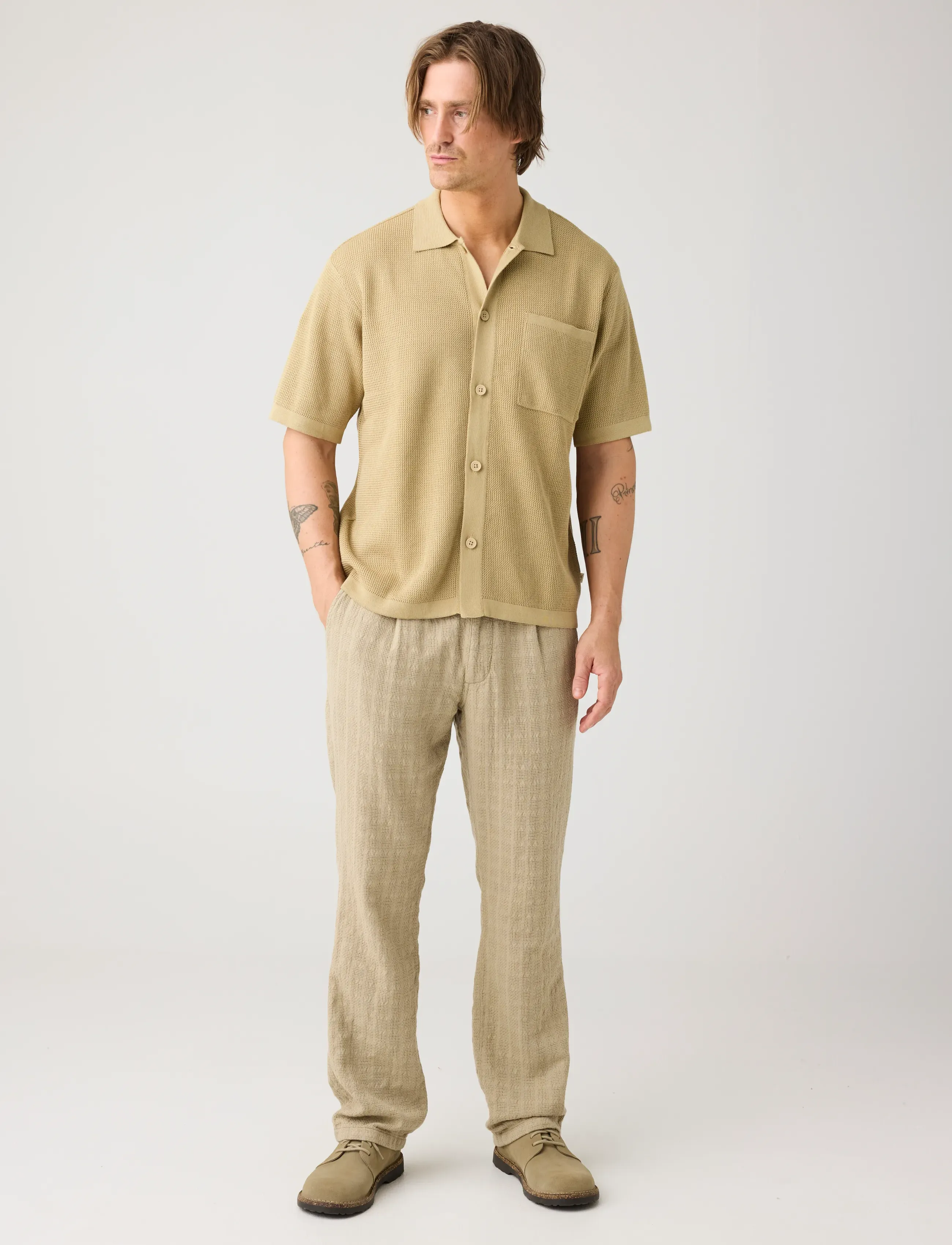 Knowledge Cotton Apparel - Regular knit shirt - korte mouwen - twill - 3