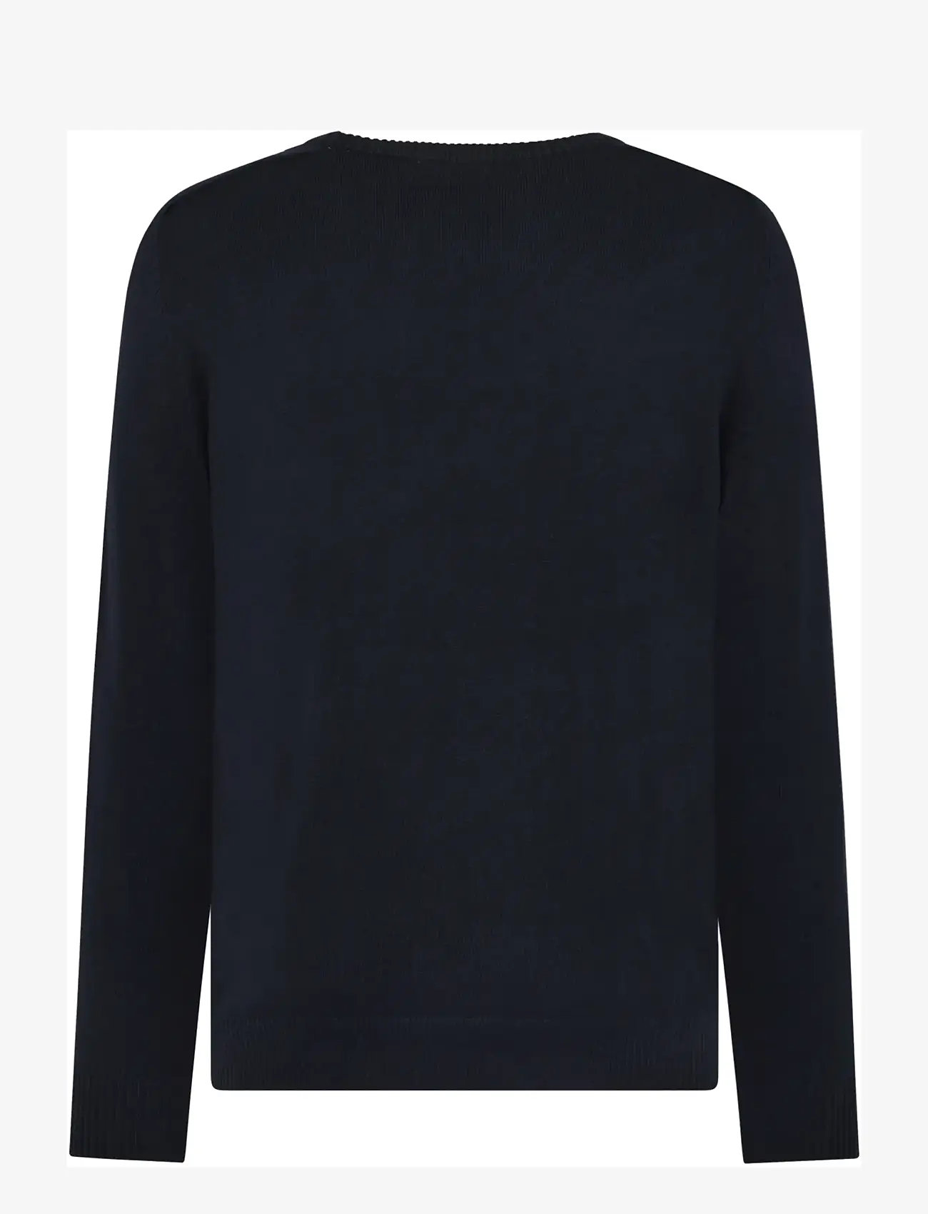 Knowledge Cotton Apparel - Cashmere crew neck sweater - night sky - 1