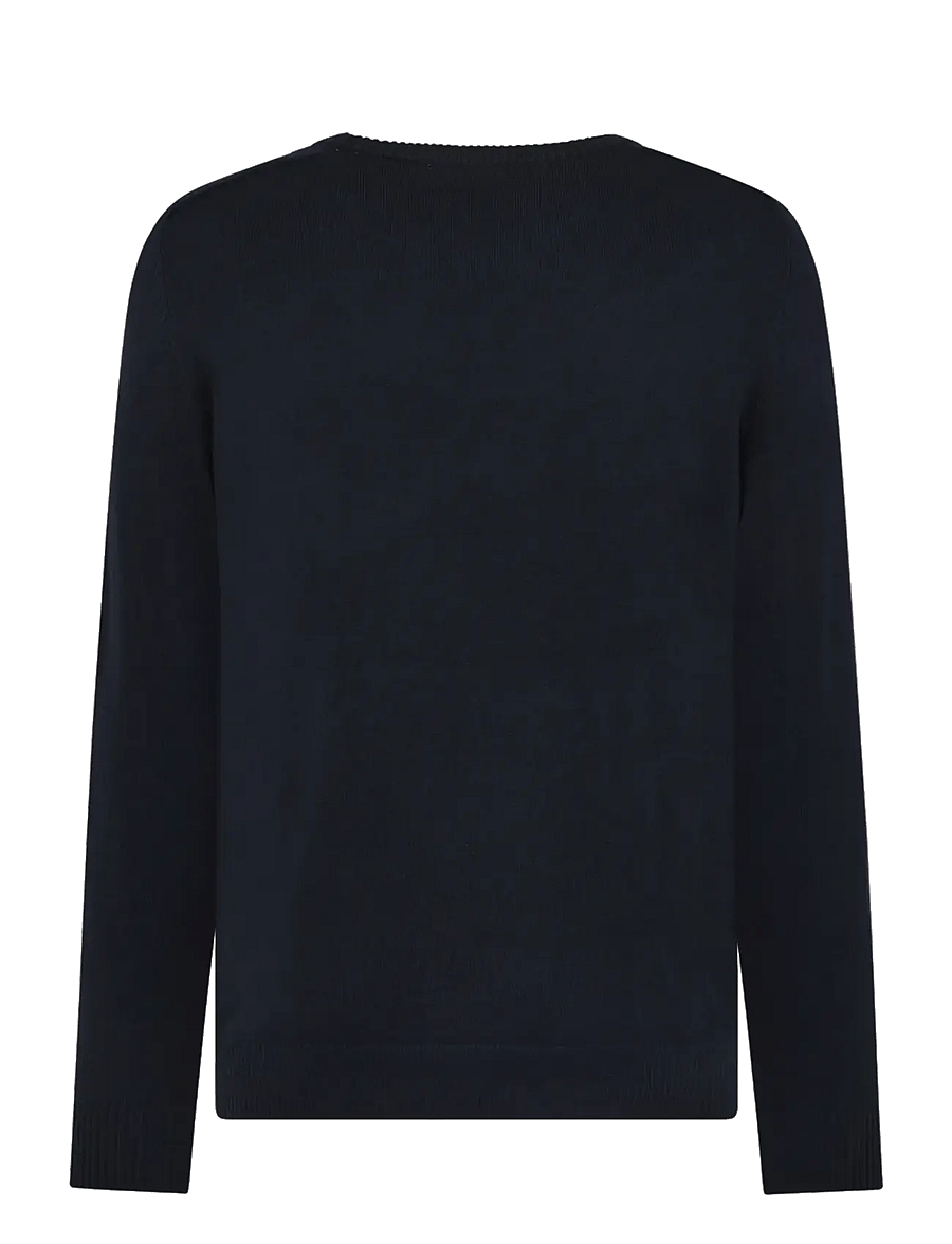 Knowledge Cotton Apparel - Cashmere crew neck sweater - rundhalsad - night sky - 1