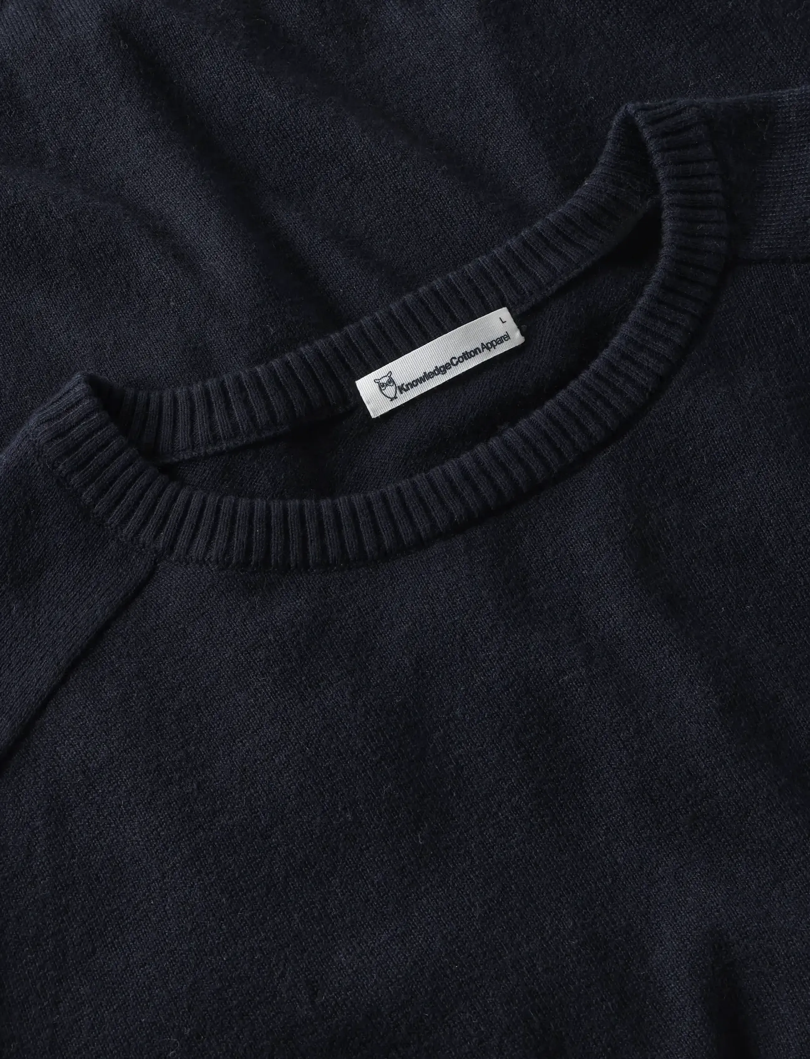 Knowledge Cotton Apparel - Cashmere crew neck sweater - rundhalsad - night sky - 2