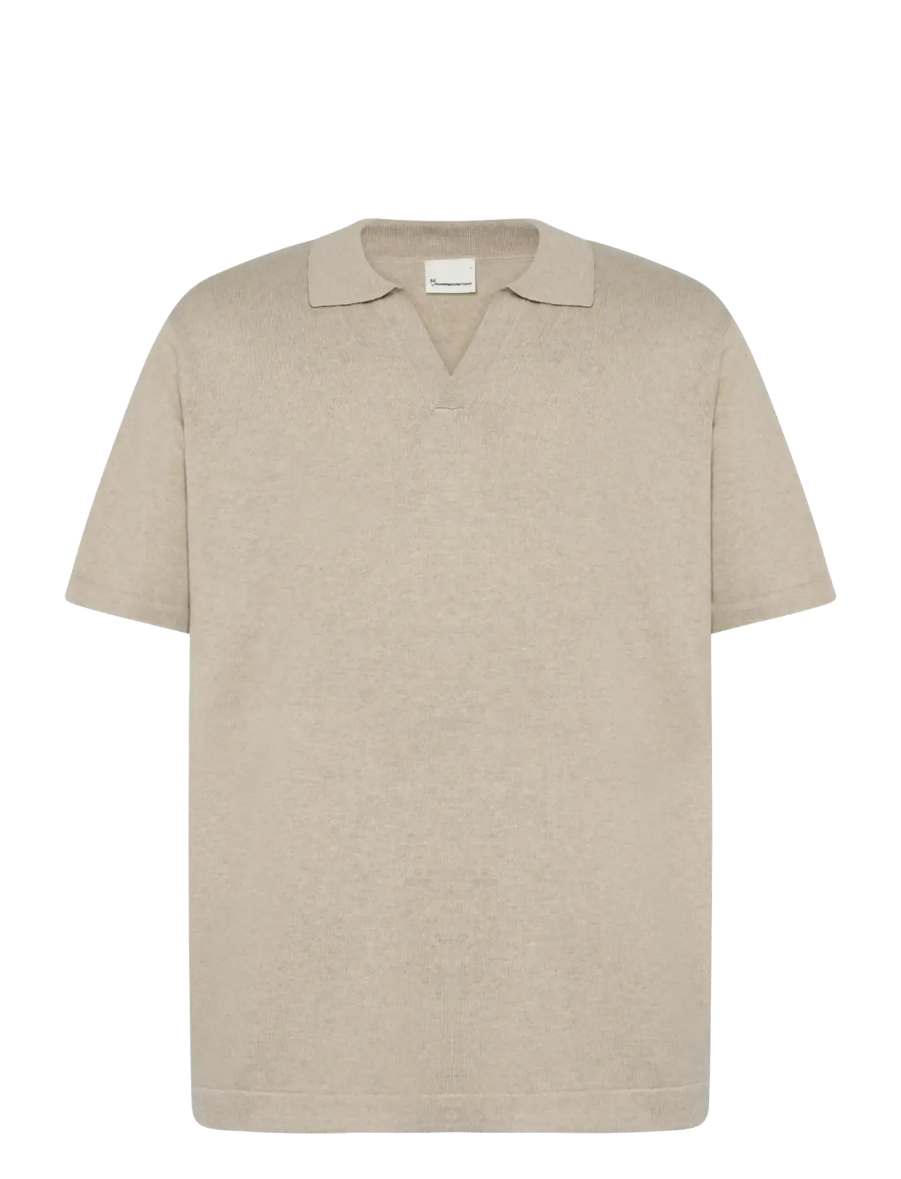 KNOWLEDGE Baumwolle APPAREL Cashmere Knit Polo Grau - M - Herren