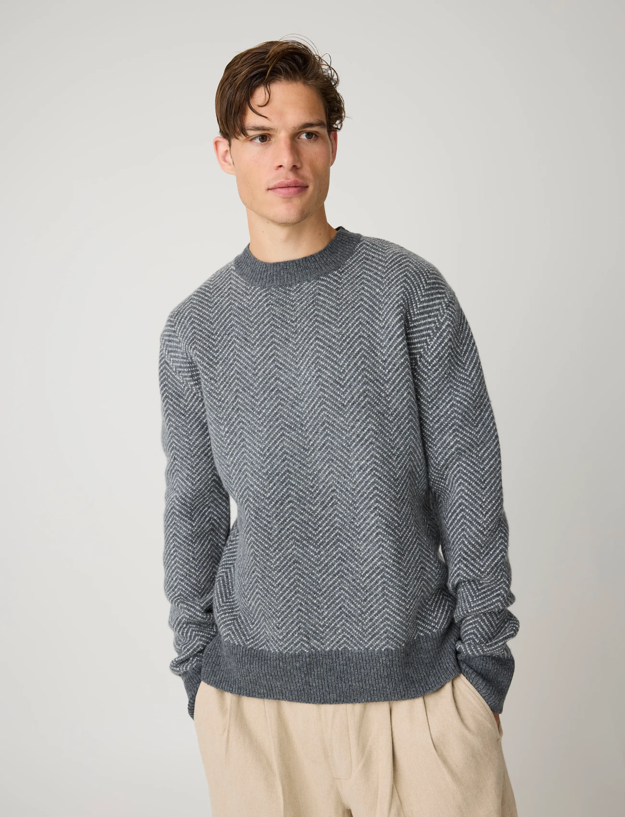 Lambswool Jacquard Sweater