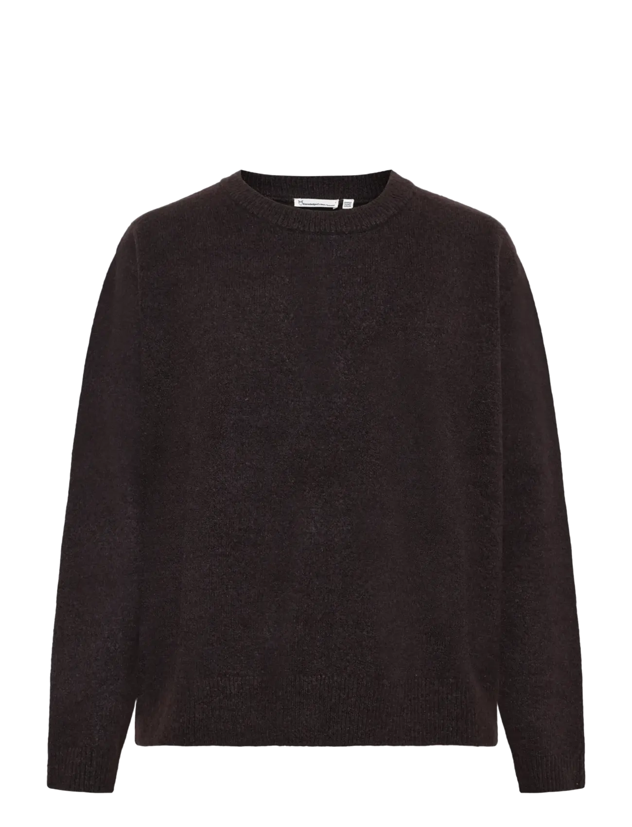 Knowledge Cotton Apparel Soufflé Yarn Sweater, Herren, Soufflé Garn Pullover, Braun, Gr.L