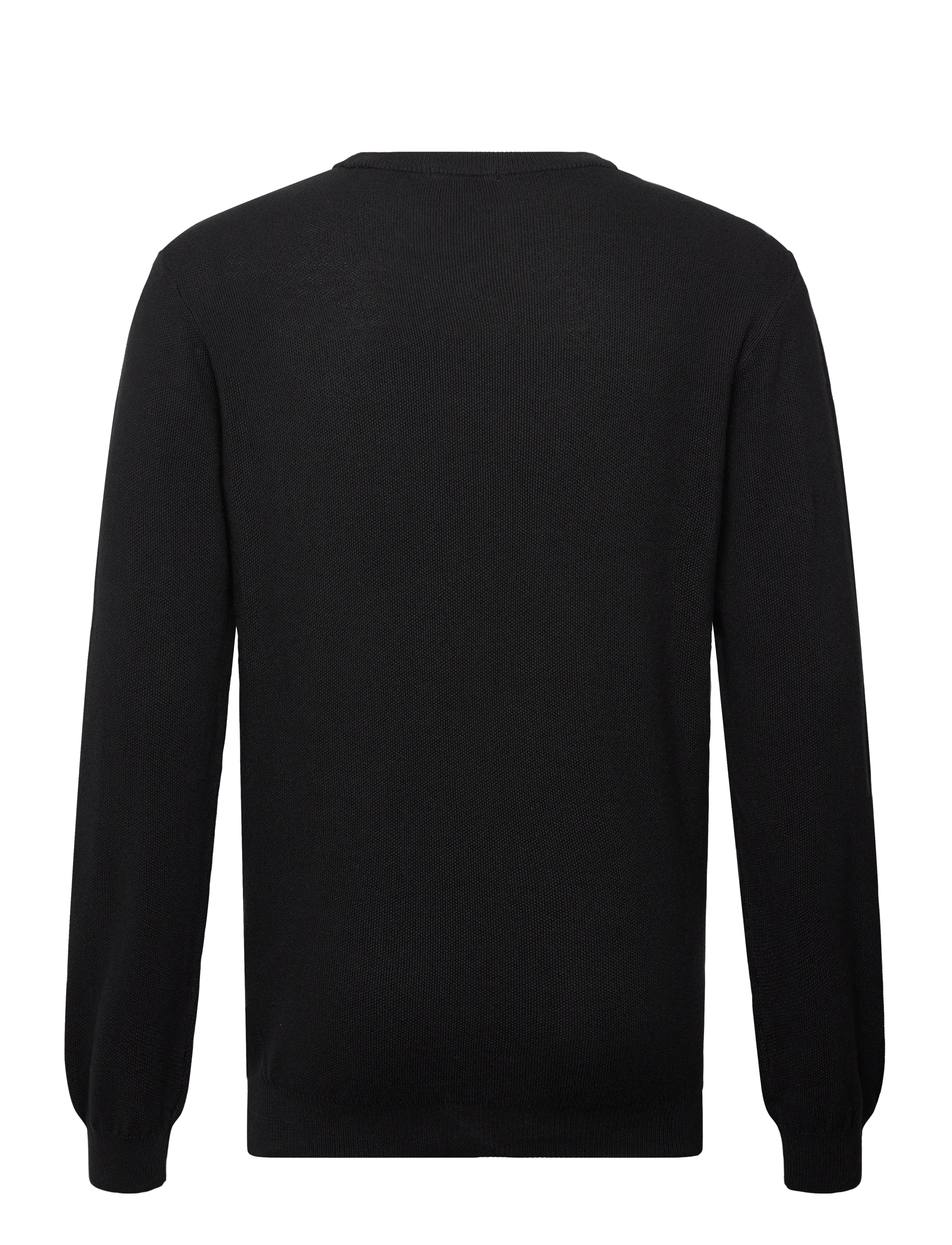 Knowledge Cotton Apparel - Organic Cotton Pique Knit - GOTS/Ve - rundhals - black jet - 1
