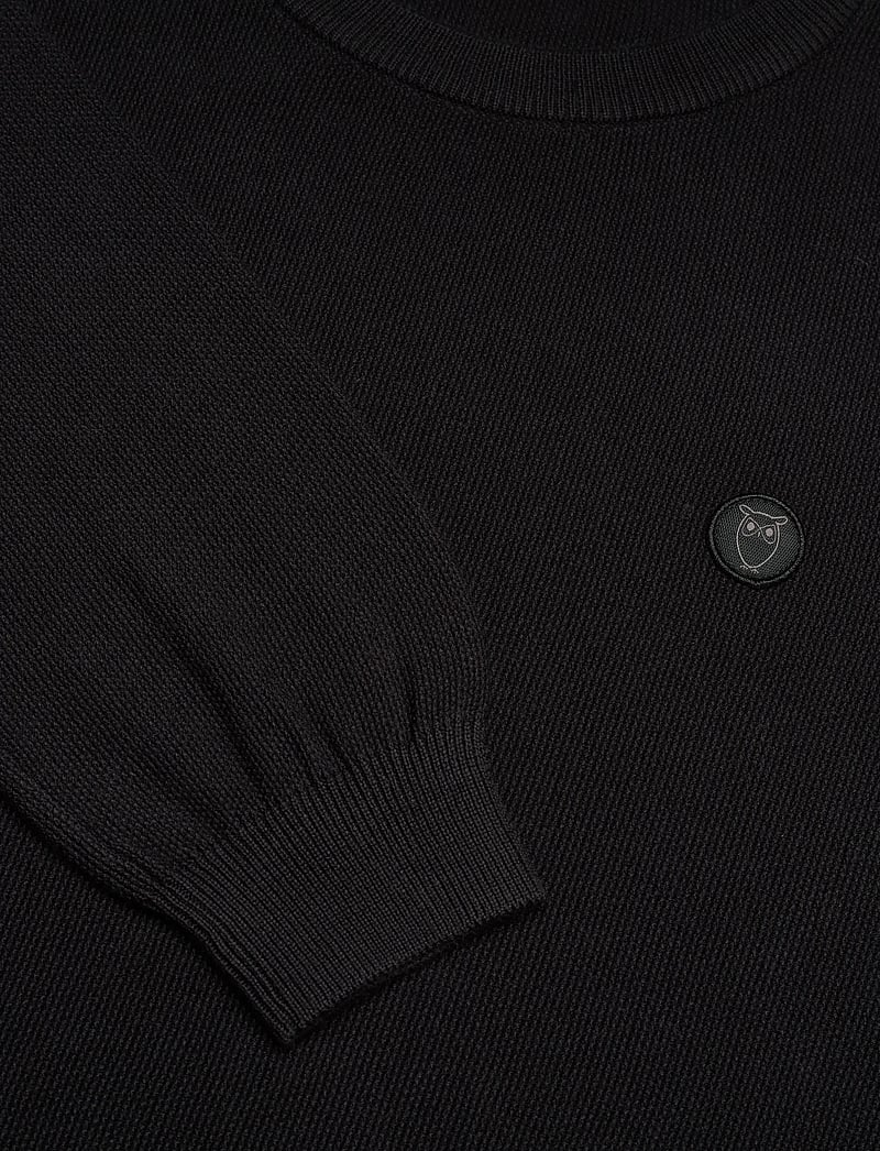 Knowledge Cotton Apparel - Organic Cotton Pique Knit - GOTS/Ve - rundhals - black jet - 2