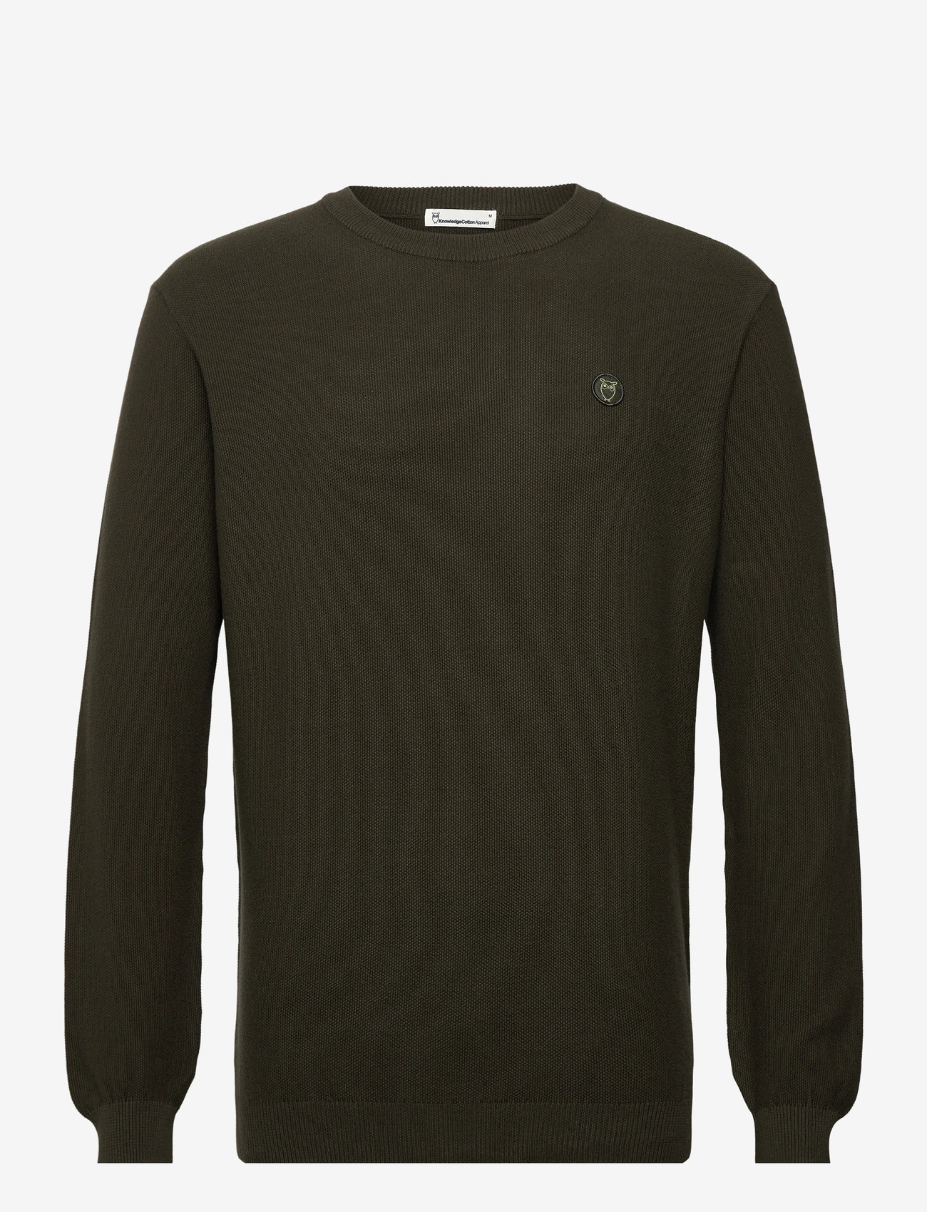 Knowledge Cotton Apparel - Organic Cotton Pique Knit - GOTS/Ve - round necks - forrest night - 0