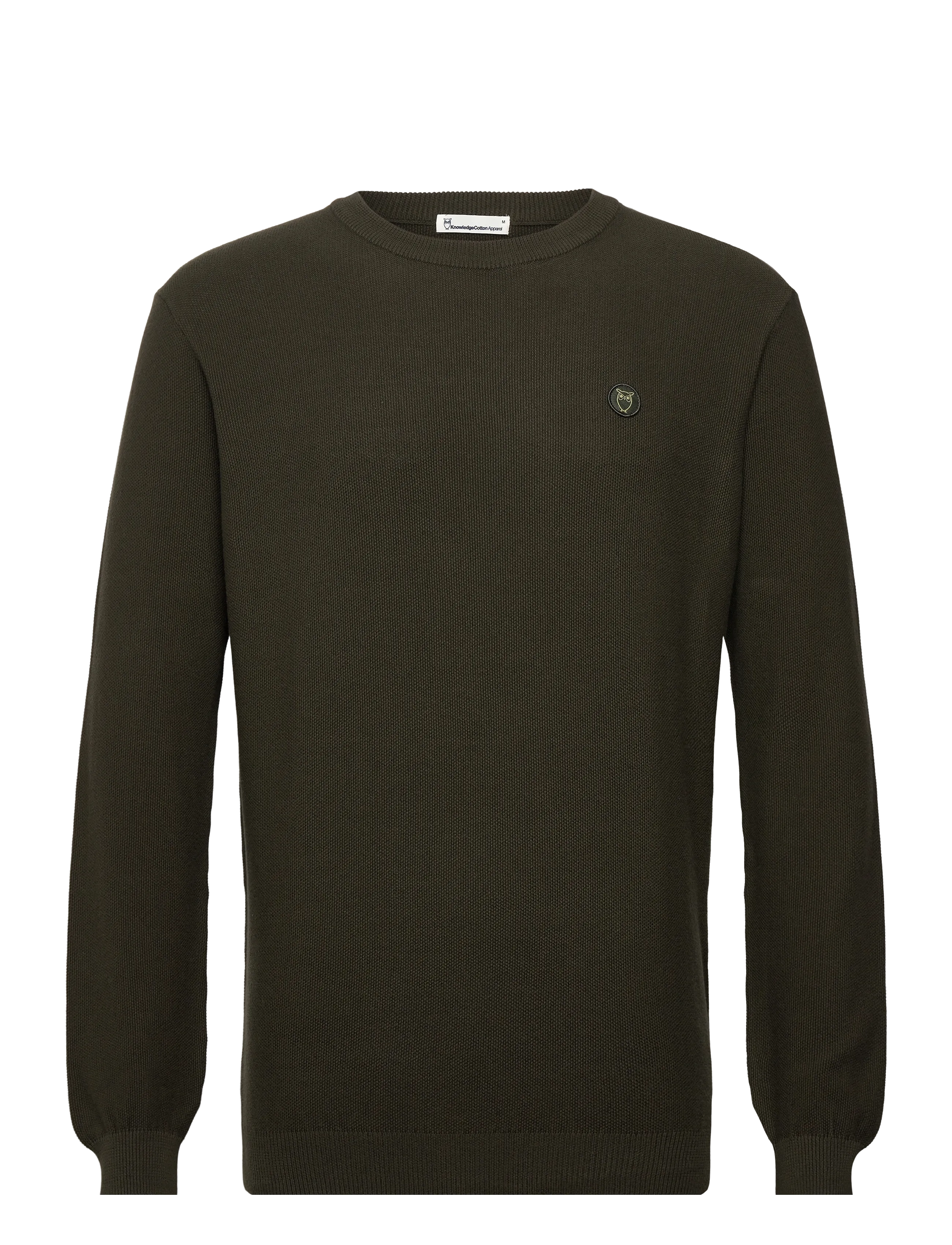 Knowledge Cotton Apparel Organic Cotton Pique Knit - GOTS/Ve - Knowledge Cotton Apparel - FORREST NIGHT / khaki/green