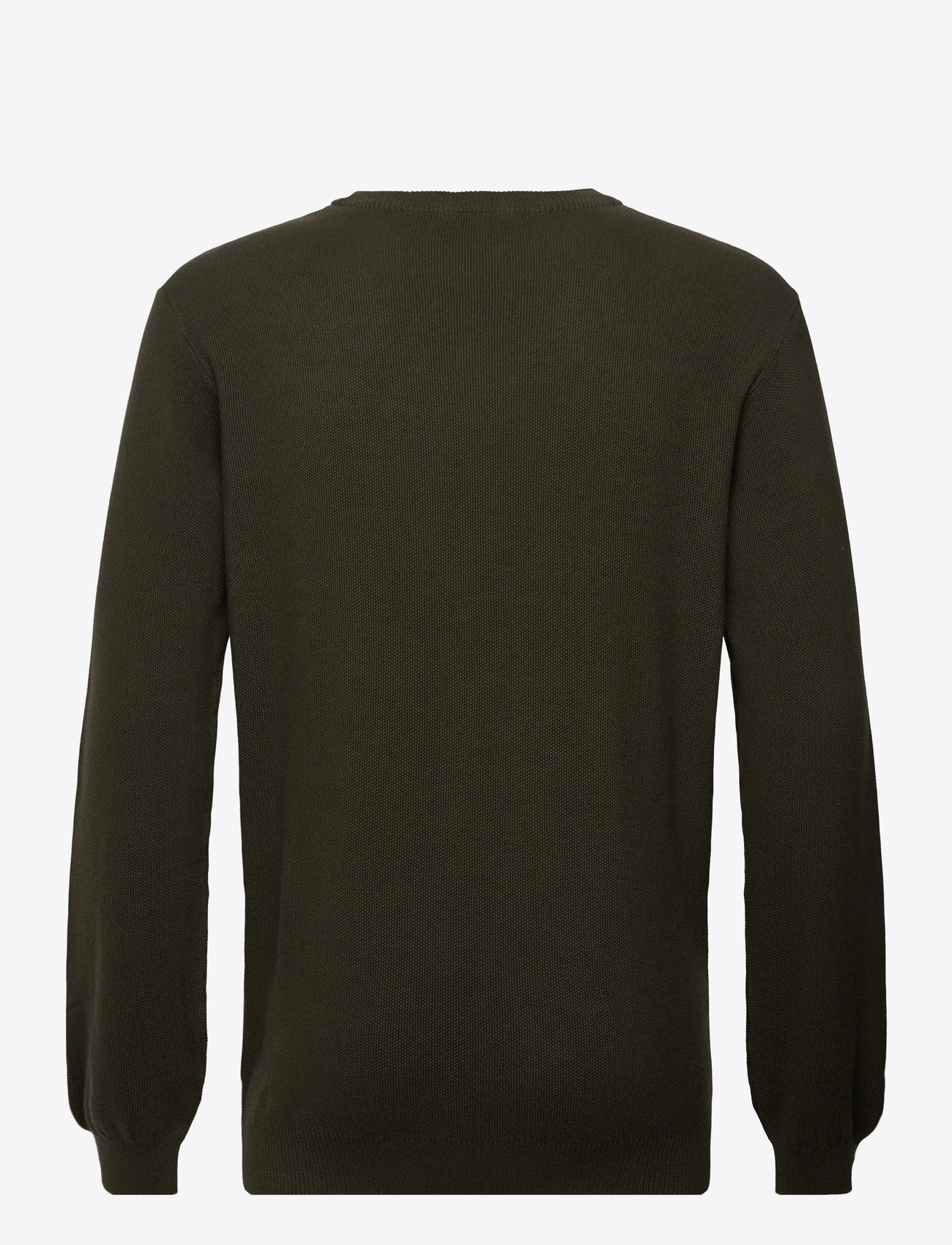 Knowledge Cotton Apparel - Organic Cotton Pique Knit - GOTS/Ve - round necks - forrest night - 1