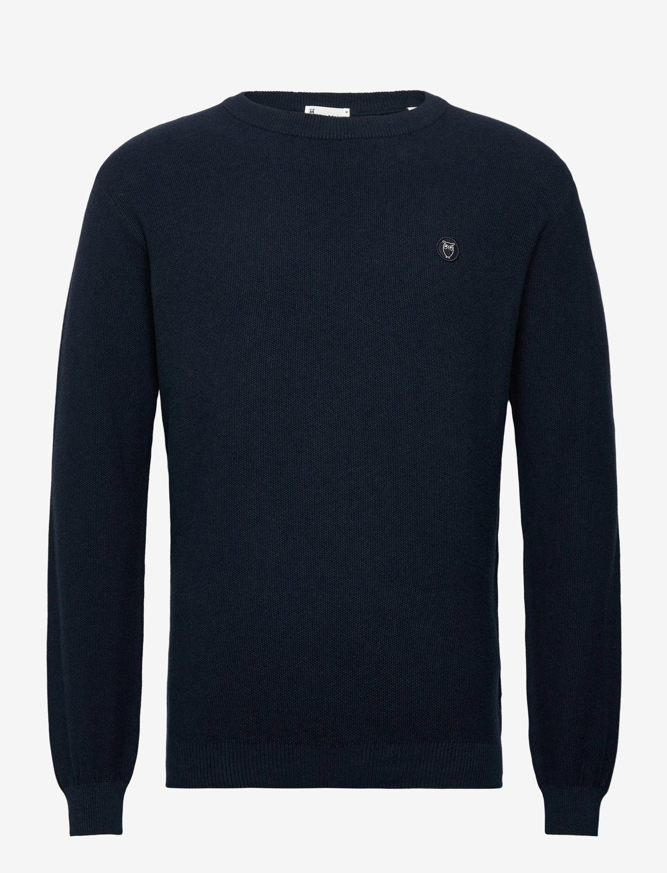 Knowledge Cotton Apparel - Organic Cotton Pique Knit - GOTS/Ve - rundhals - total eclipse - 0