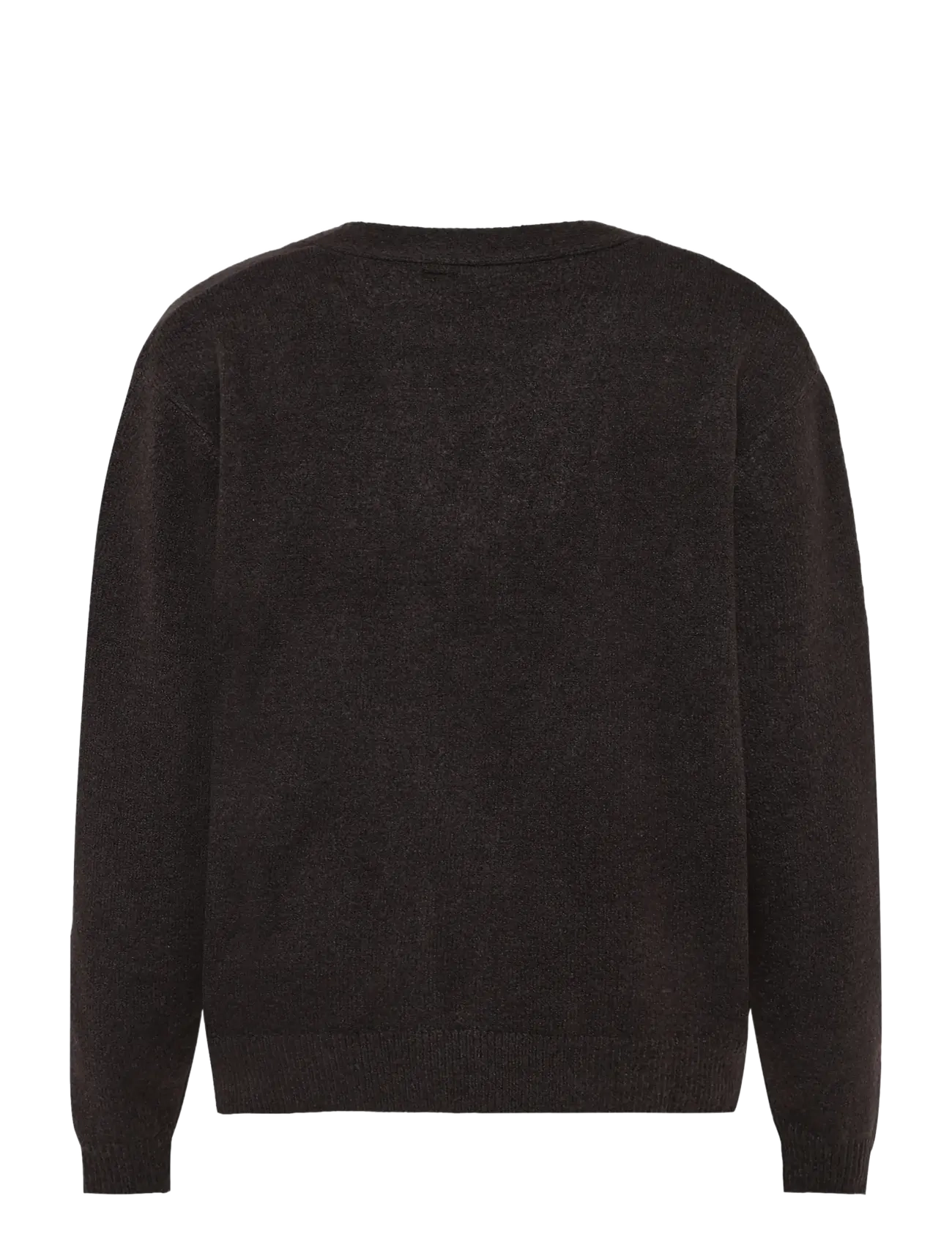 Knowledge Cotton Apparel - Soufflé yarn cardigan - strickjacken - chocolate torte - 1