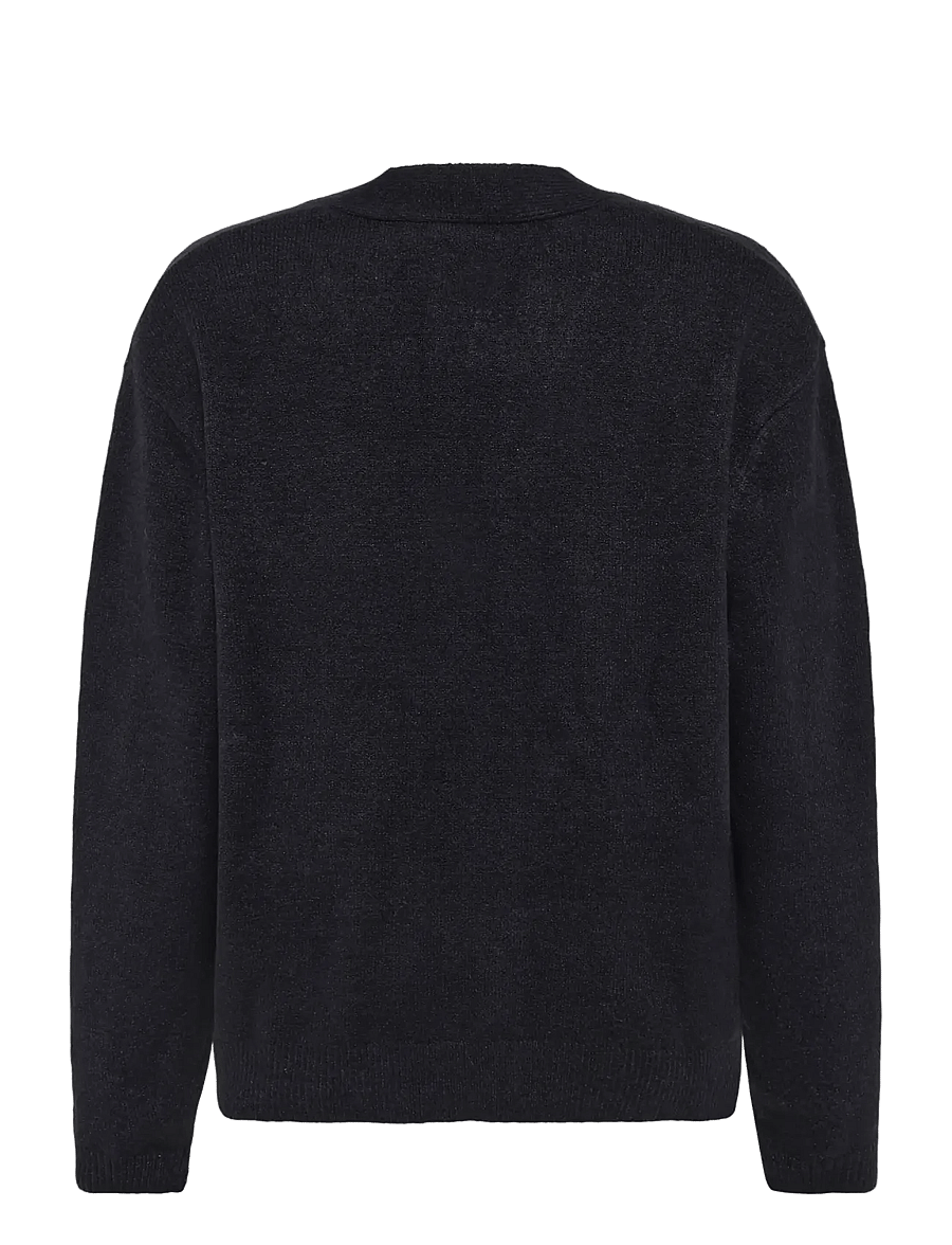 Knowledge Cotton Apparel - Soufflé yarn cardigan - strickjacken - night sky - 1