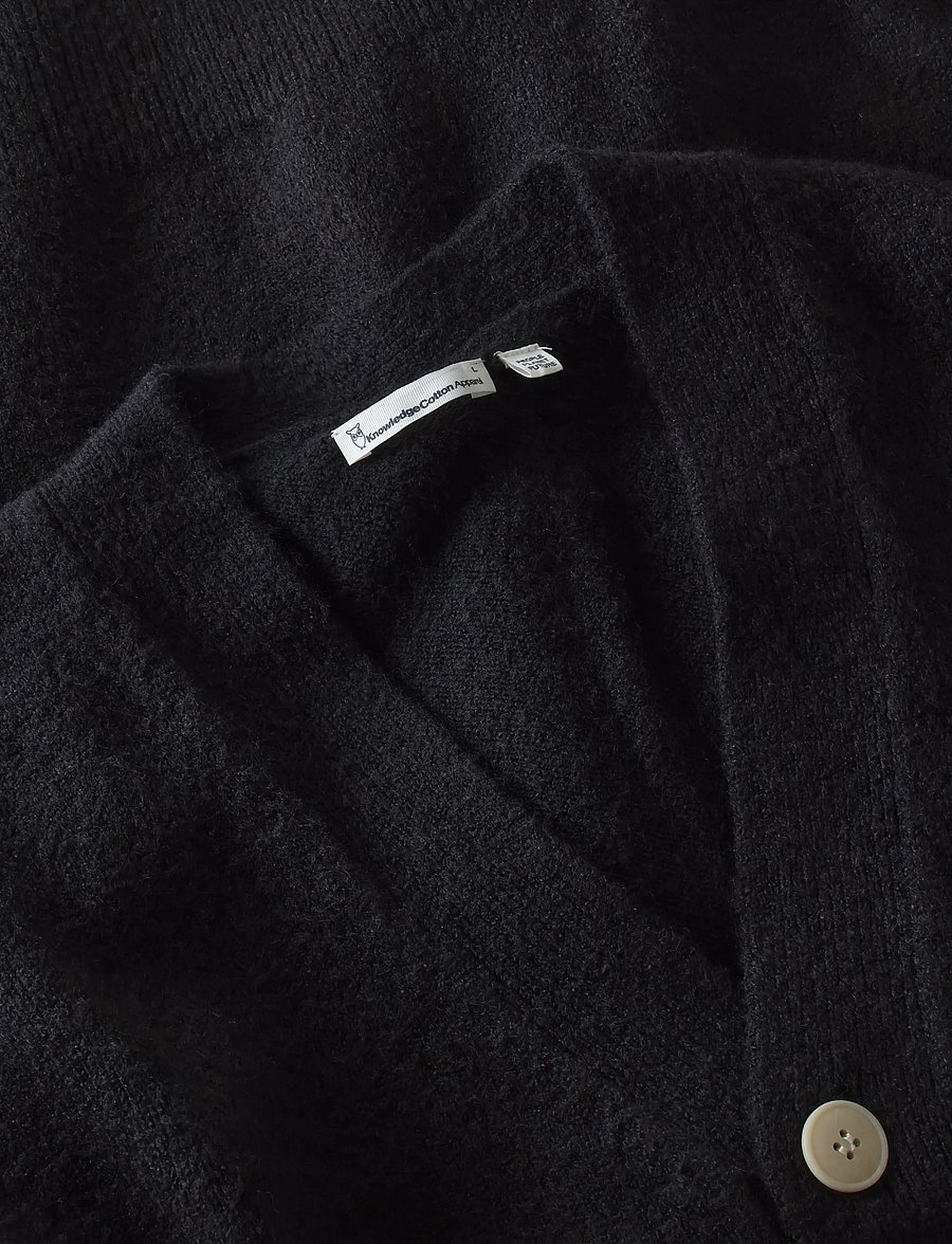 Knowledge Cotton Apparel - Soufflé yarn cardigan - strickjacken - night sky - 2