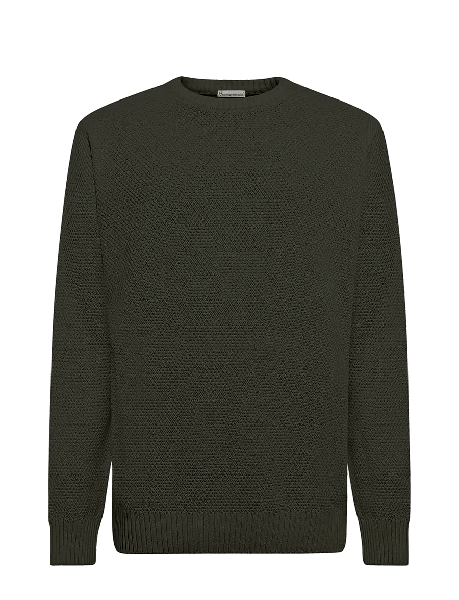 Knowledge Cotton Apparel - Crew neck sweater - rundhals - forrest night - 0