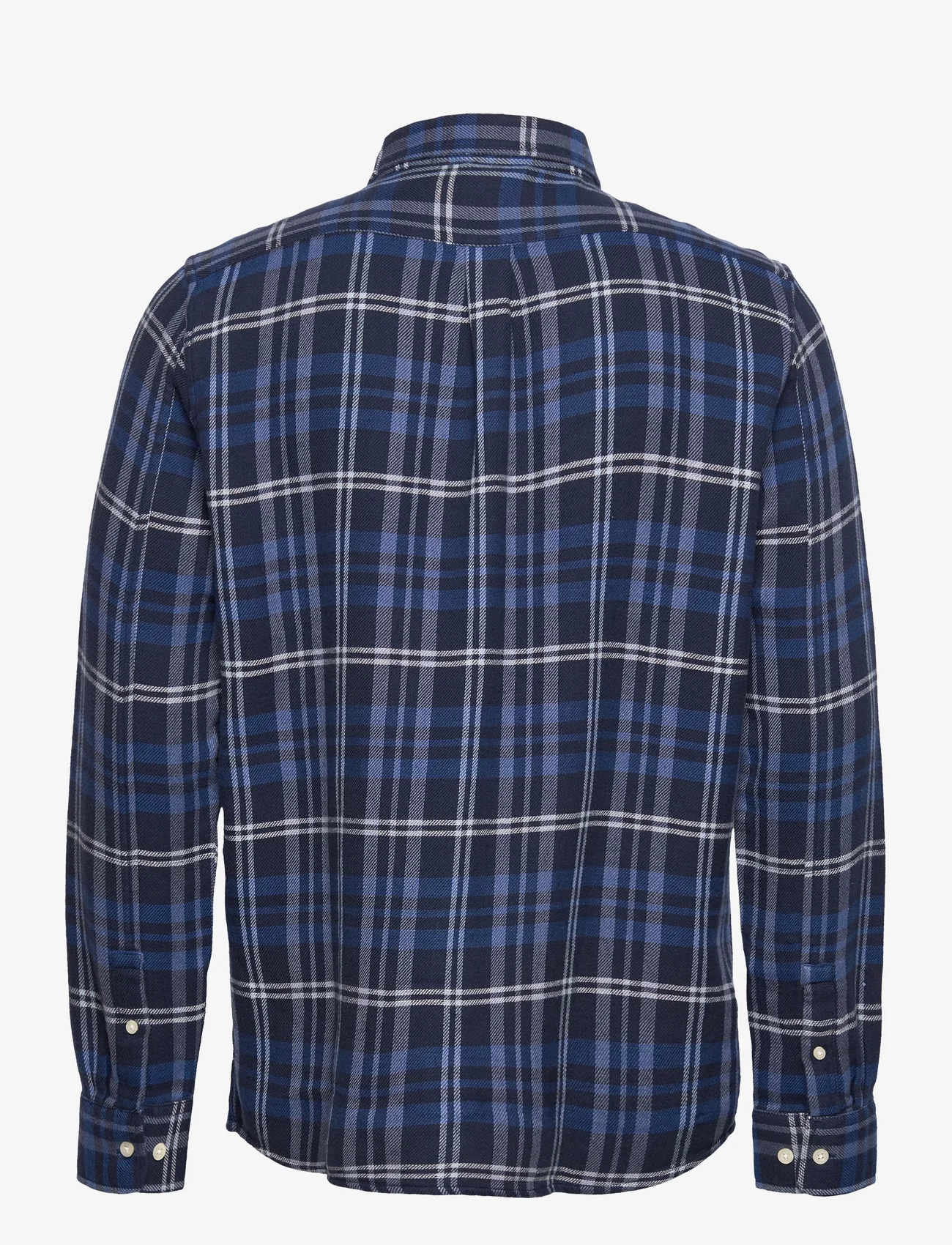 Knowledge Cotton Apparel - Relaxed checked shirt - GOTS/Vegan - checkered shirts - total eclipse - 1
