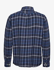 Knowledge Cotton Apparel - Relaxed checked shirt - GOTS/Vegan - rutiga skjortor - total eclipse - 1