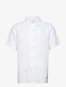 Box fit short sleeved linen shirt G, Knowledge Cotton Apparel