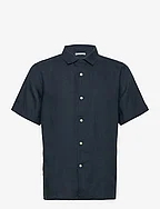 Box fit short sleeved linen shirt G - TOTAL ECLIPSE