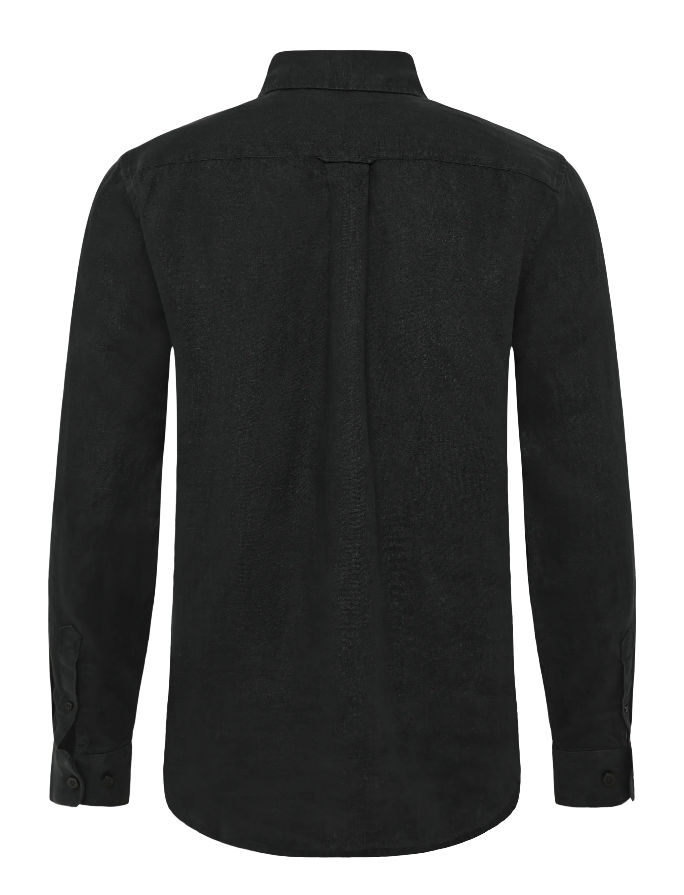Knowledge Cotton Apparel - Linen shirt - black jet - 1