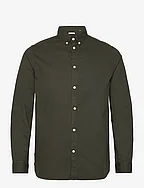 Costum fit cord look shirt - GOTS/V - FORREST NIGHT